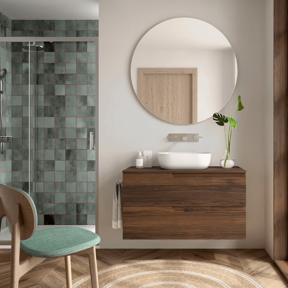 Mueble baño suspendido Vima con tapa de Salgar 60-80-100