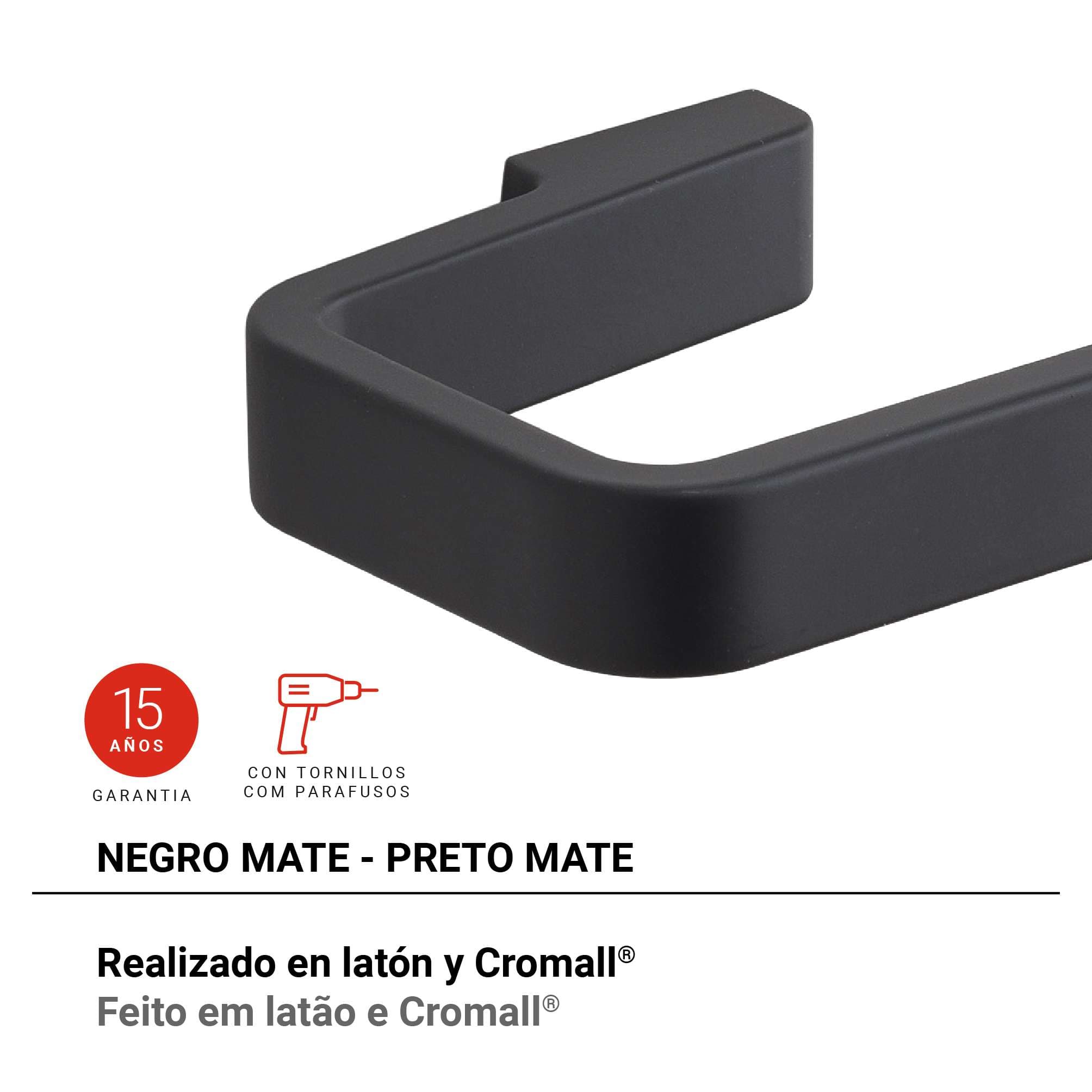 portarrollo samoa negro mate
