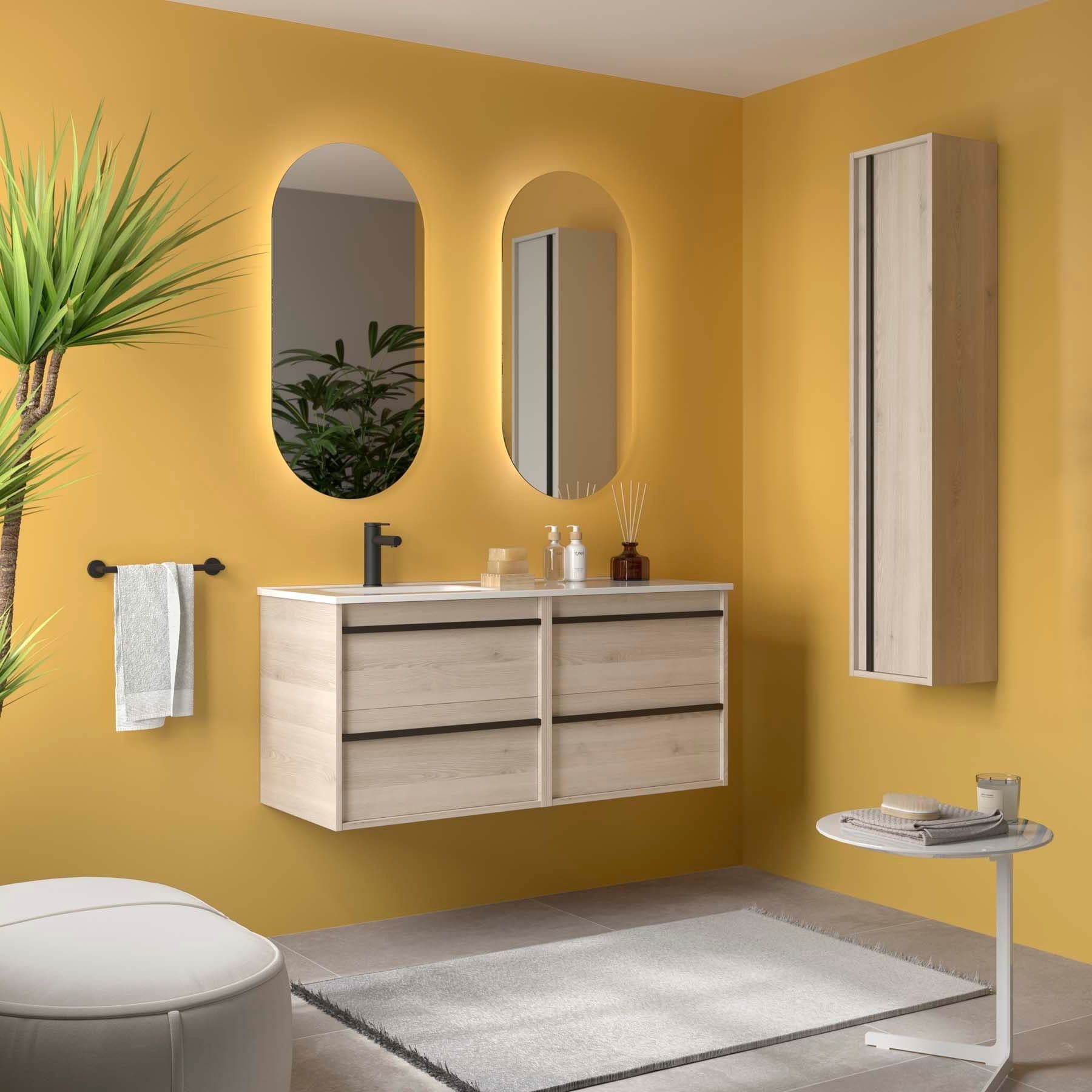 Mueble baño suspendido ATTILA de Salgar 120 Desplazado