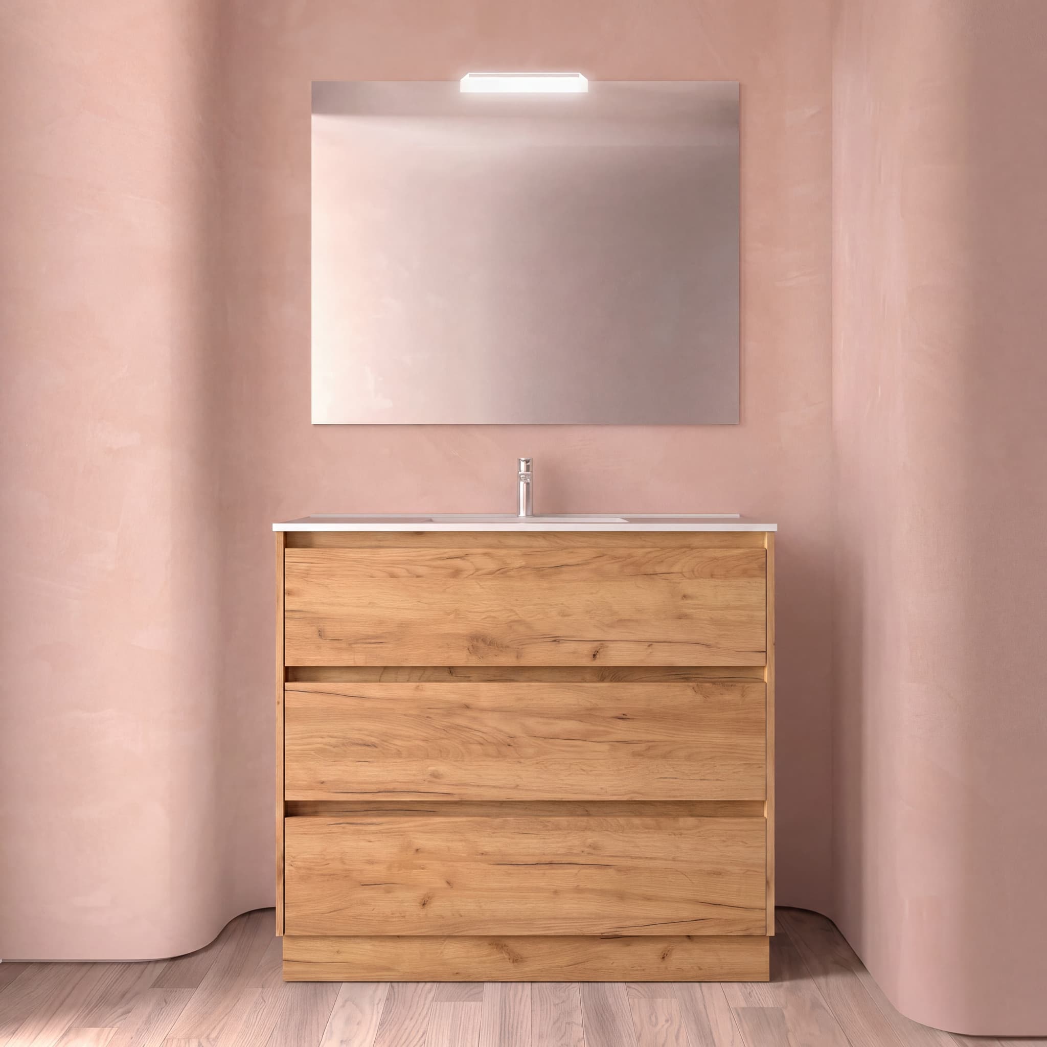 Mueble baño con patas Noja 3C de Salgar 60-80-100