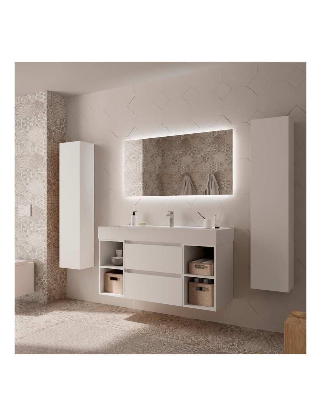 SALGAR BEQUIA Mueble de baño suspendido 120+ Lavabo Veneto