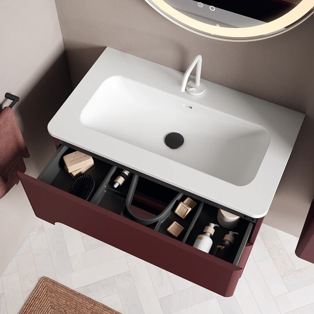 Pack de Mueble baño suspendido Onda de Visobath 2 Cajones 60-80-100-120