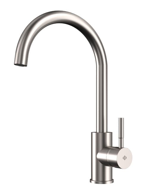Grifo de cocina Round acero cepillado 3138