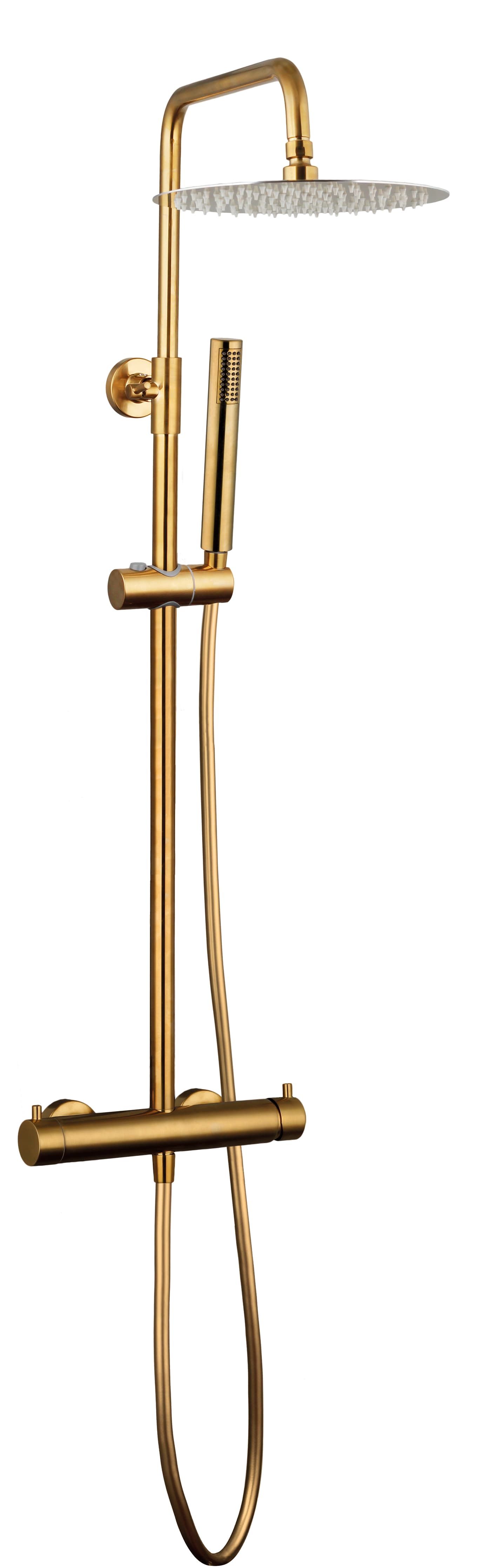 Columna de ducha monomando Inverter Unik oro cepillado 3295OR