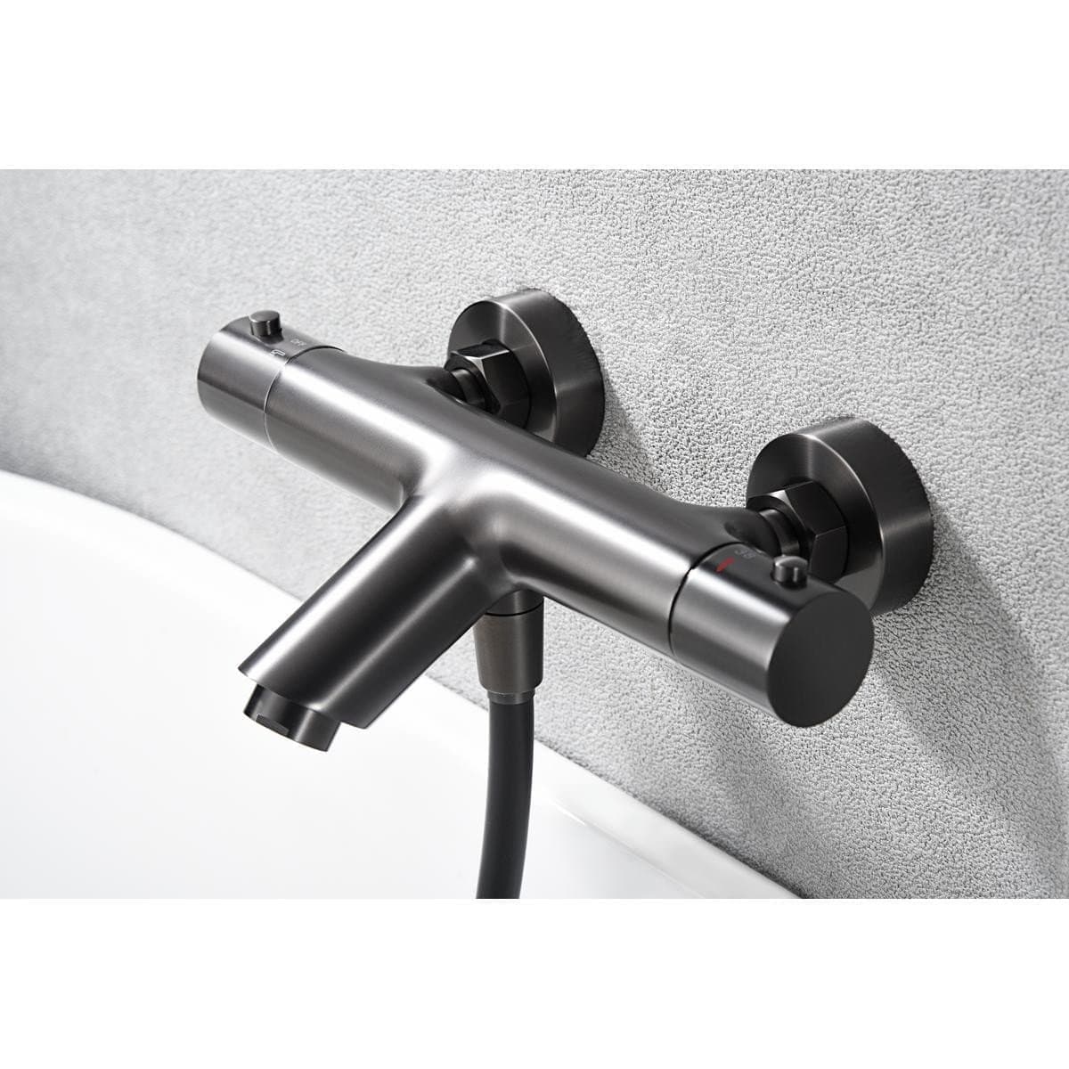 Kit baño/ducha termostatico Monza black gun metal / BTM039-4BGM