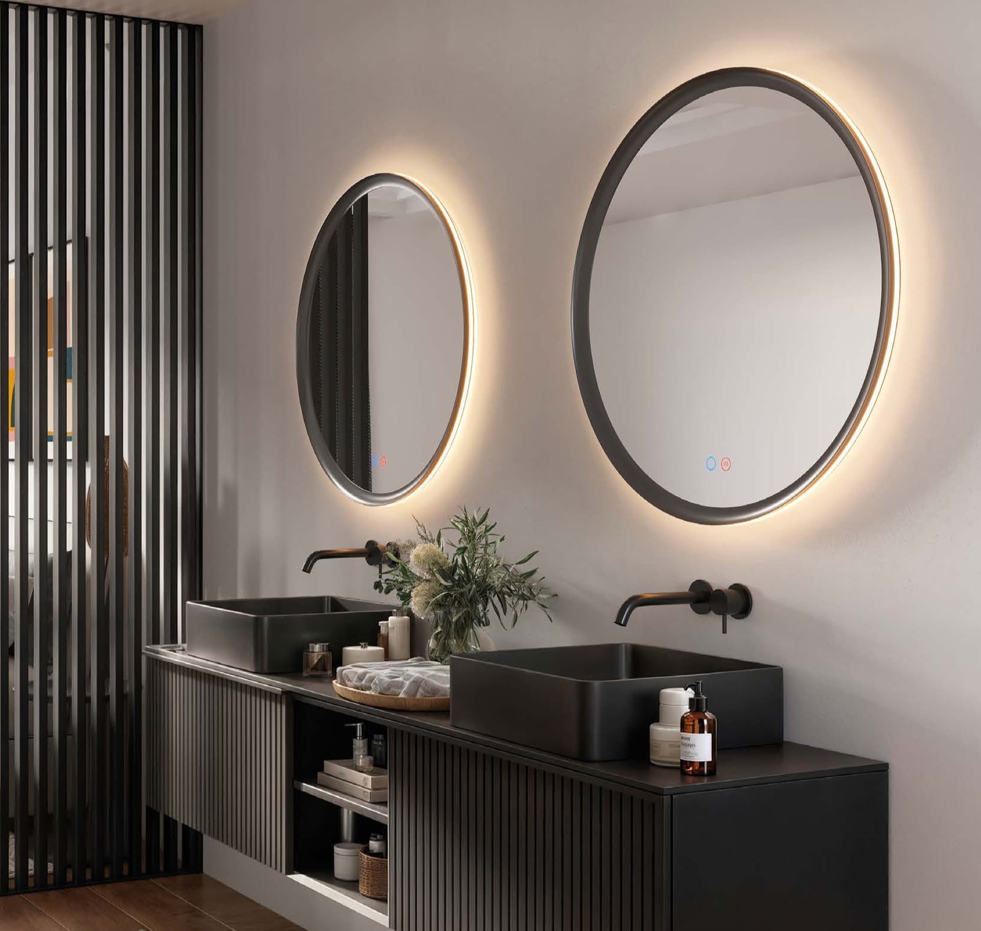 Espejo de baño con luz LED Torino de Ledimex