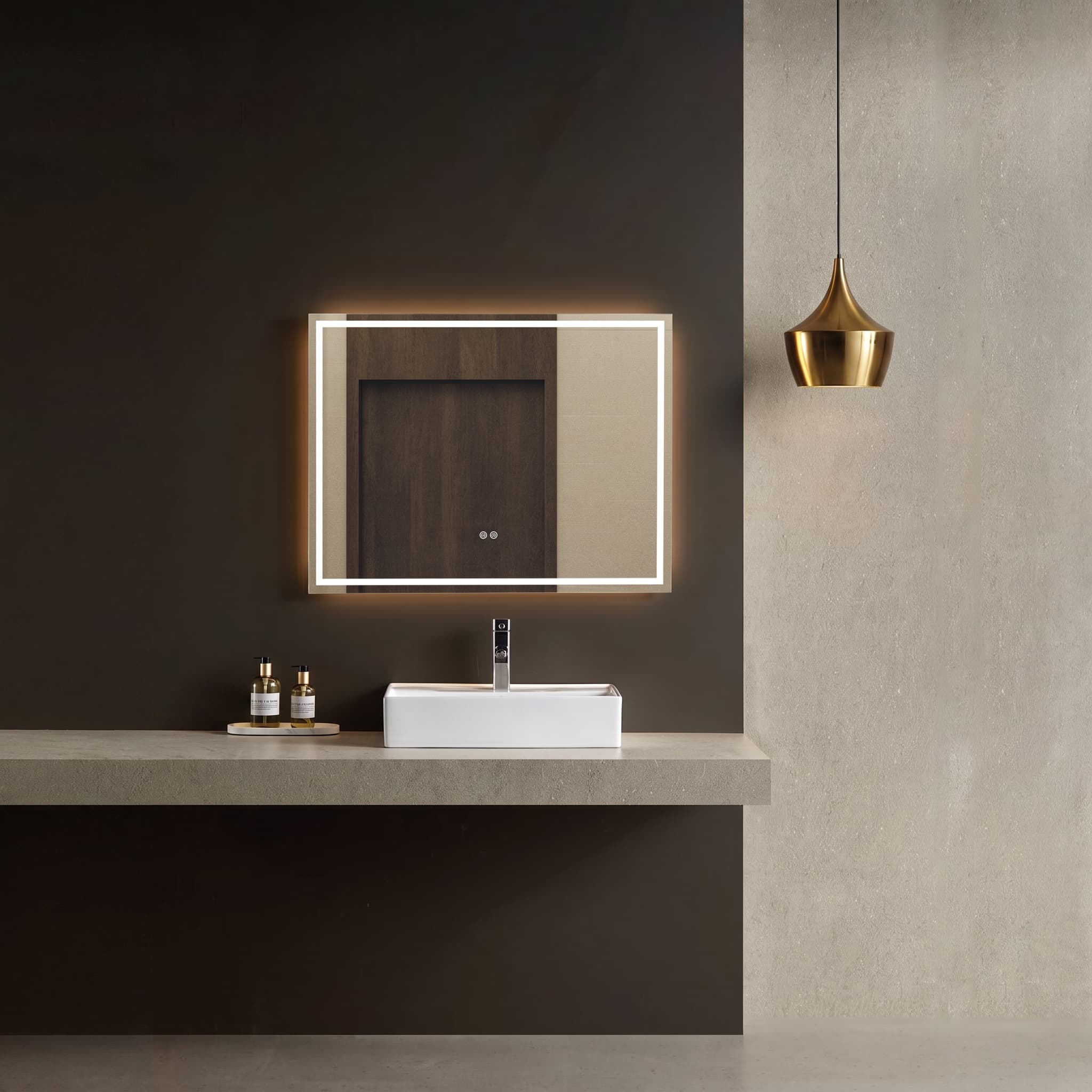 Espejo de baño con luz LED BAKÚ