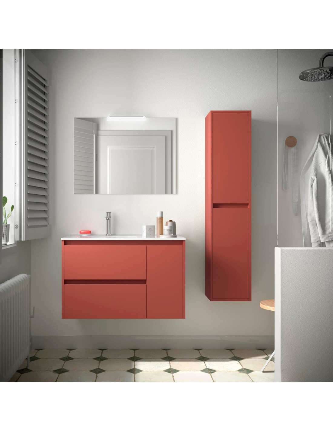 Mueble baño suspendido Noja 2C + 1P de Salgar 90