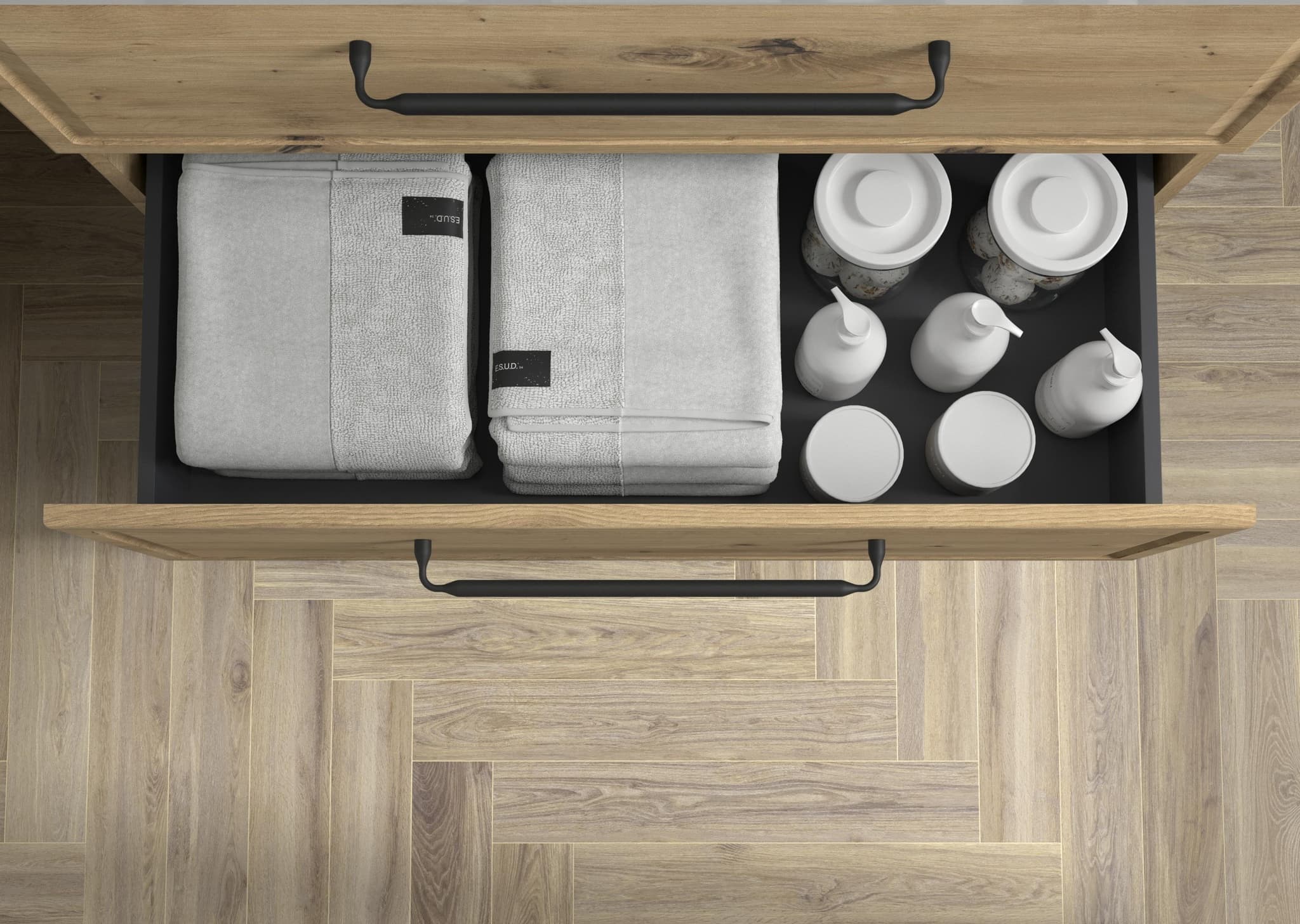 SALGAR RUNA Mueble de baño suspendido con lavabo Lisboa 120 2 pozas 4 colores