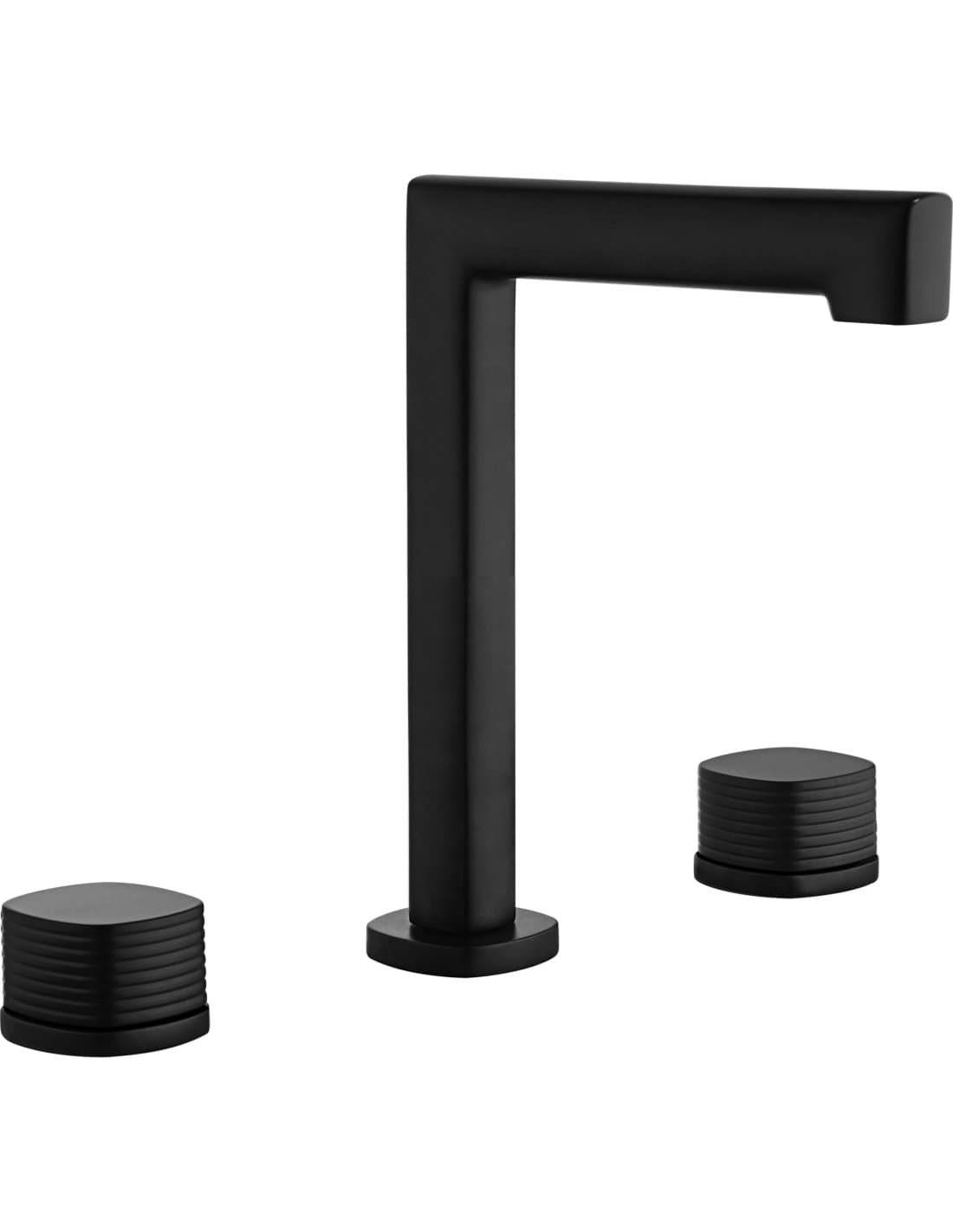 LAVABO BIMANDO SOBRENCIMERA CAÑO BAJO FIRENZE NEGRO MATE BBF065/NG