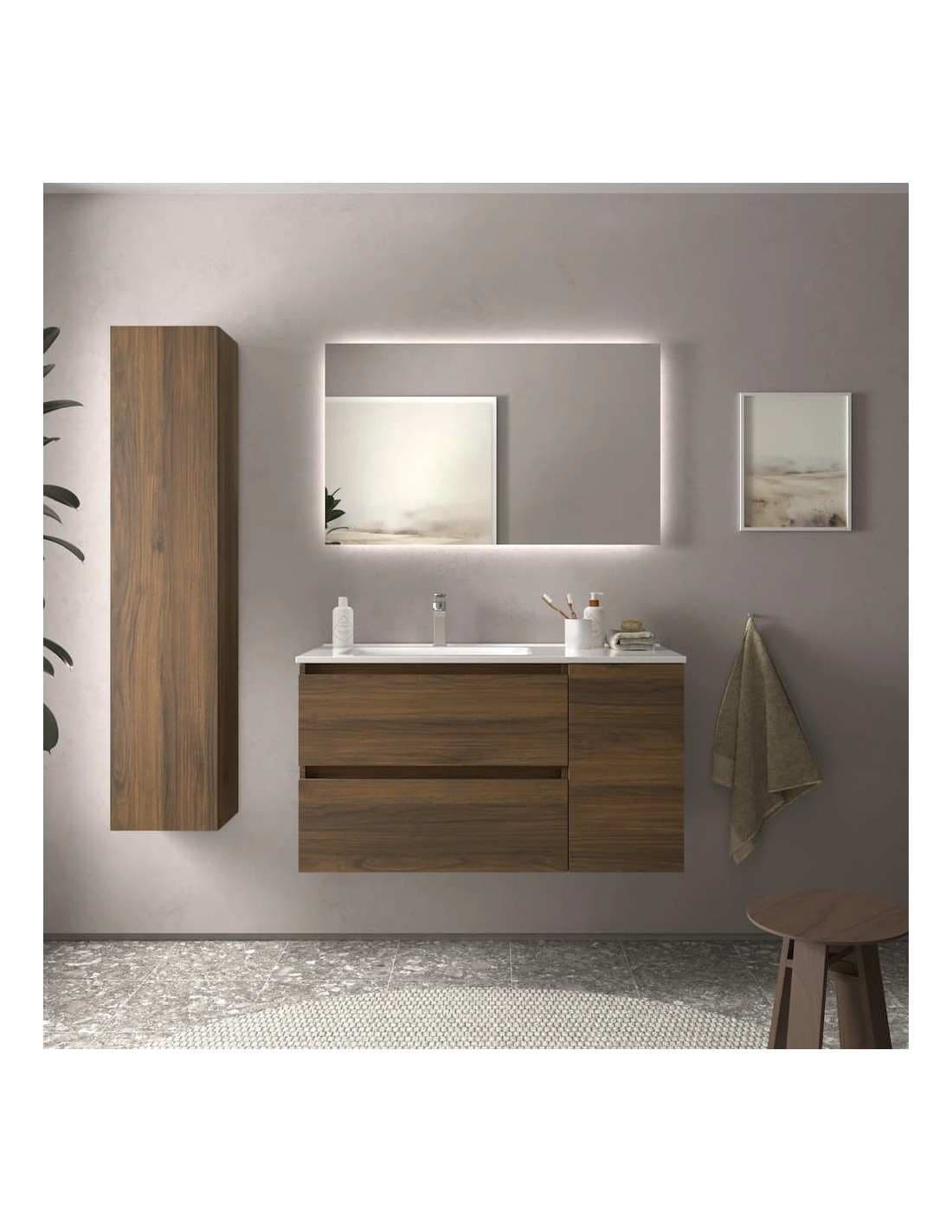 SALGAR BEQUIA Mueble de baño suspendido 100+puerta Lavabo Constanza