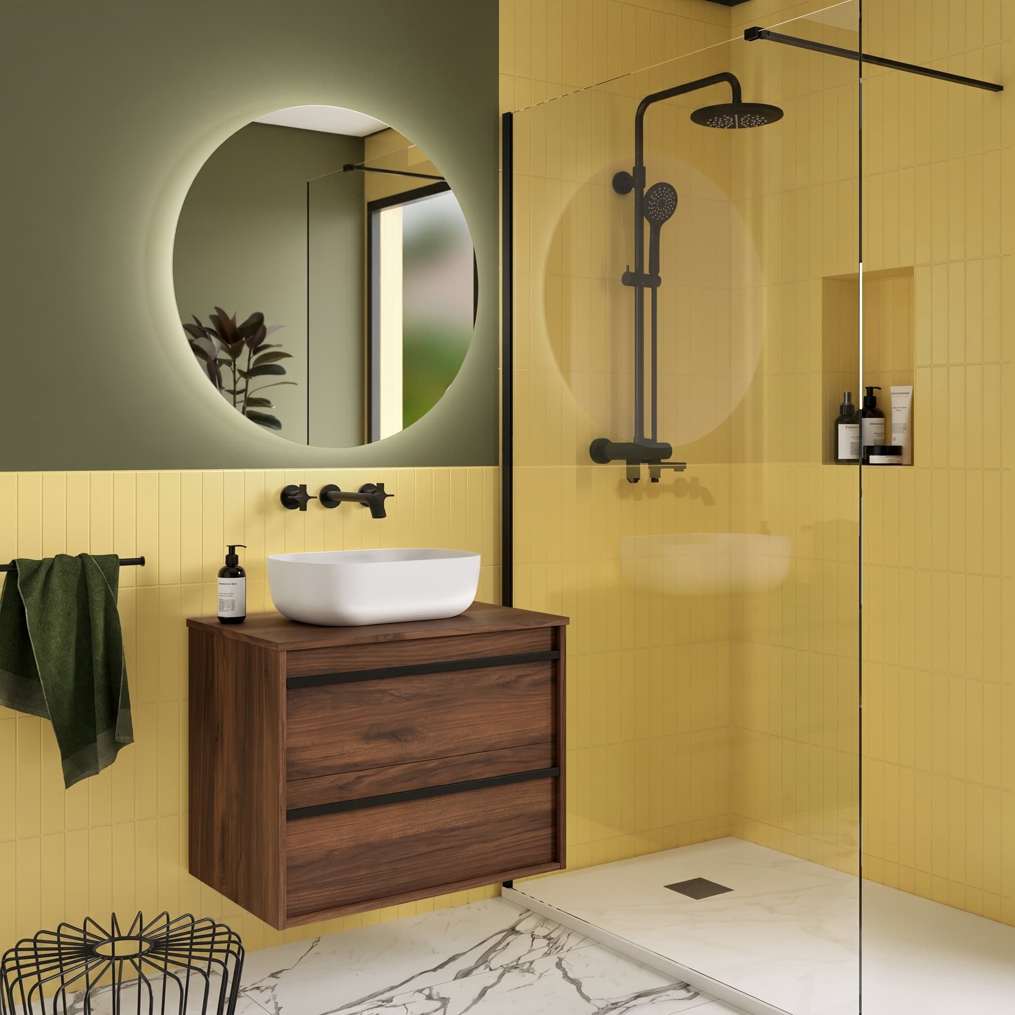 Mueble baño suspendido ATTILA TOP de Salgar 60-70-80-100