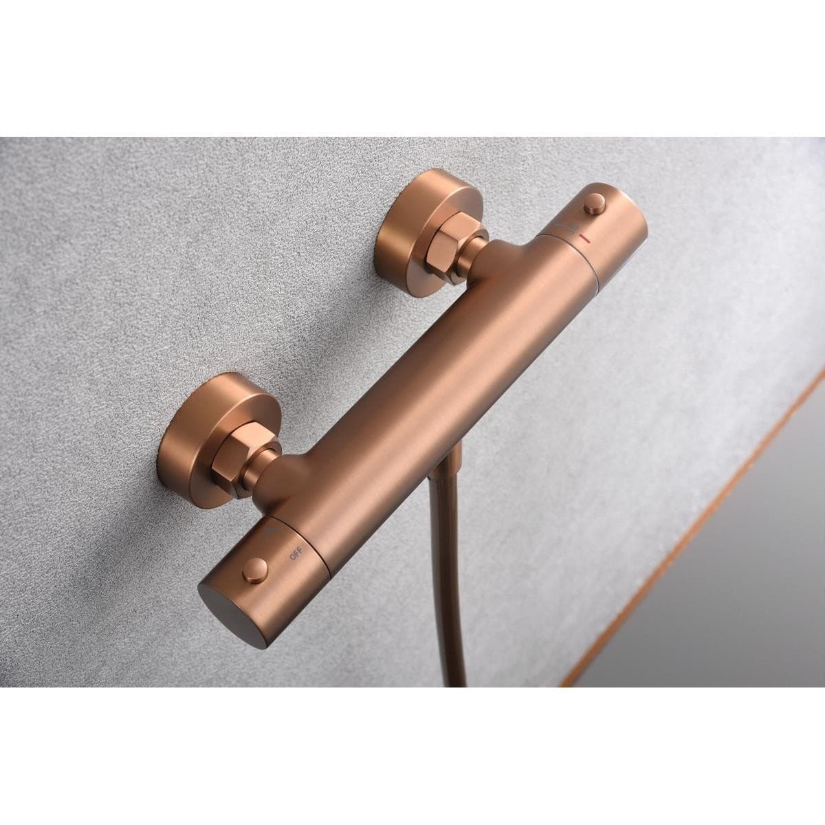 Kit ducha termostatico Monza oro rosa cepillado / BTM039-5ORC