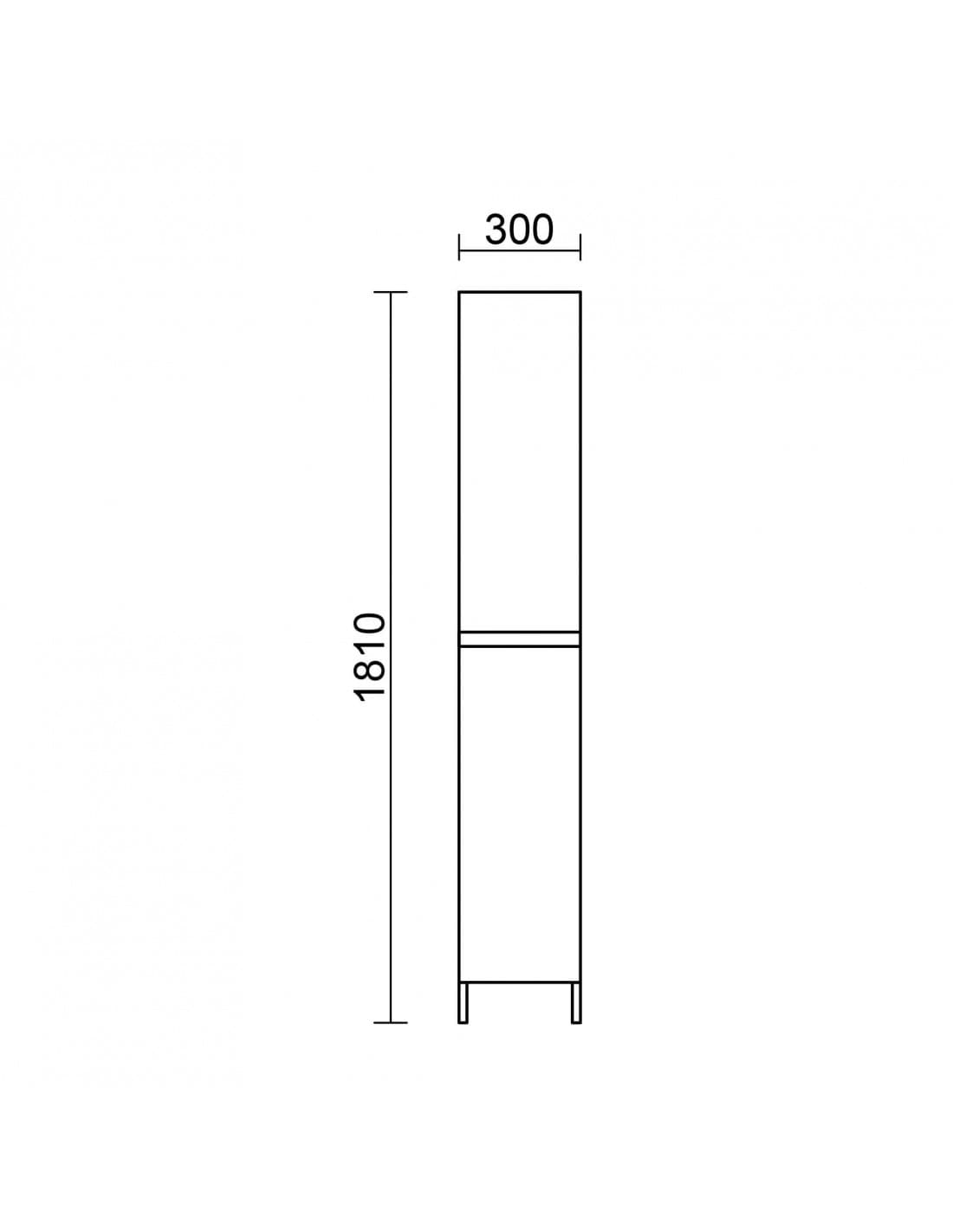 Columna auxiliar INFINITY 2 puertas para baño 2