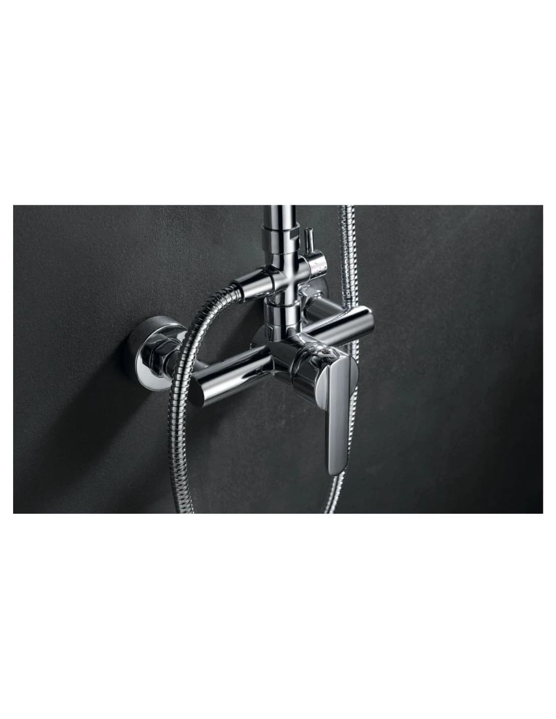 Conjunto ducha monomando Roma Cromado / BDR001