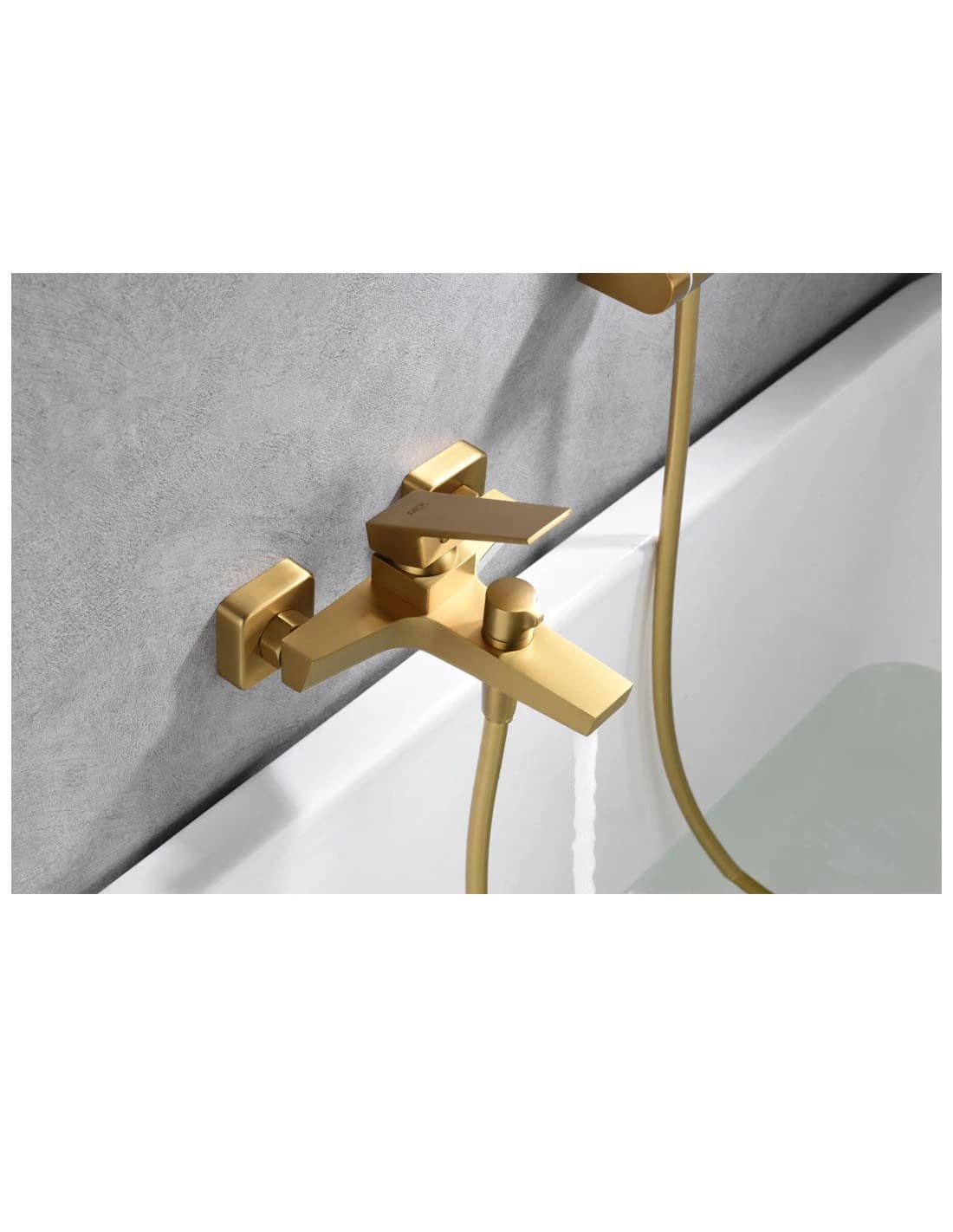 Kit baño / ducha monomando Art  oro cepillado / BDAR025-4OC