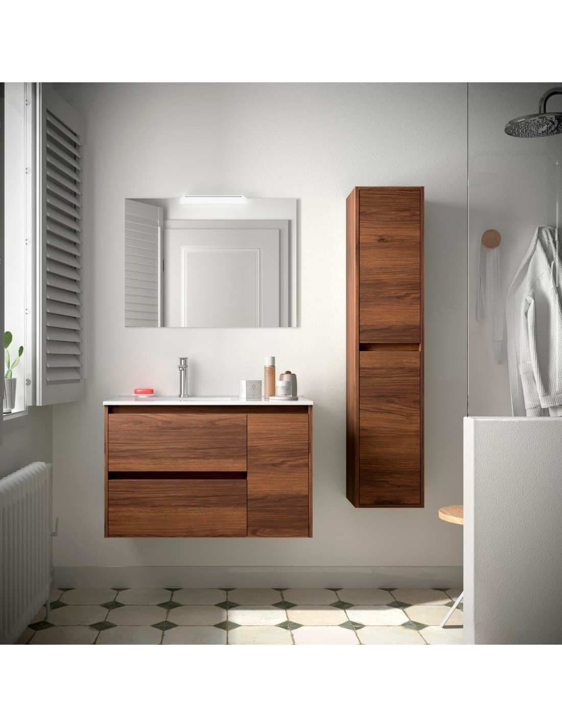 Mueble baño suspendido Noja 2C + 1P de Salgar 90
