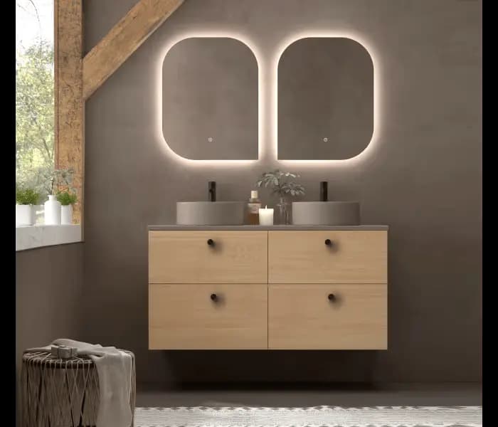 Mueble baño suspendido Carmen TOP 2 Cajones de Avila dos 60-70-80-90-100-120-140