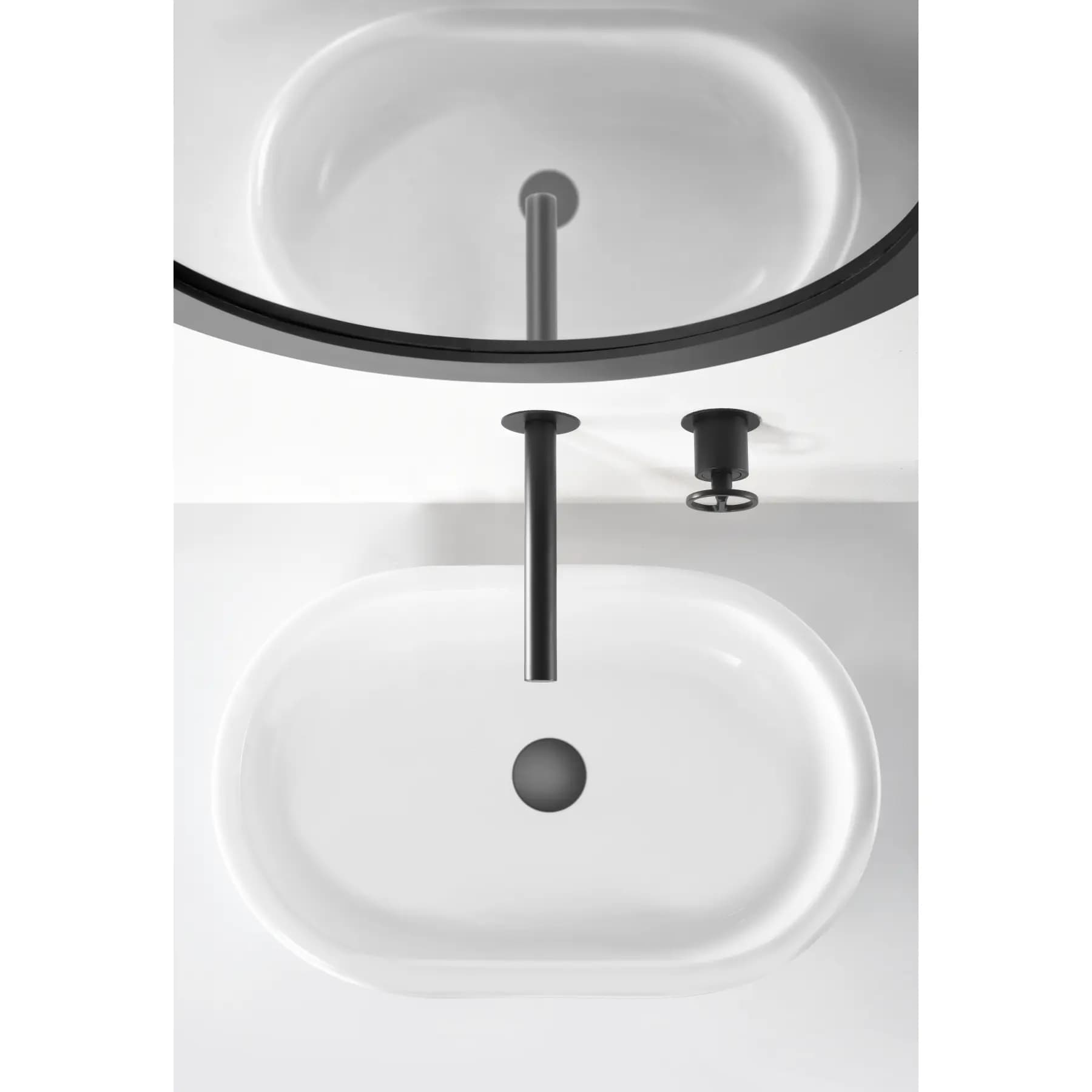 Monomando lavabo empotrado negro mate / GLC033/NG