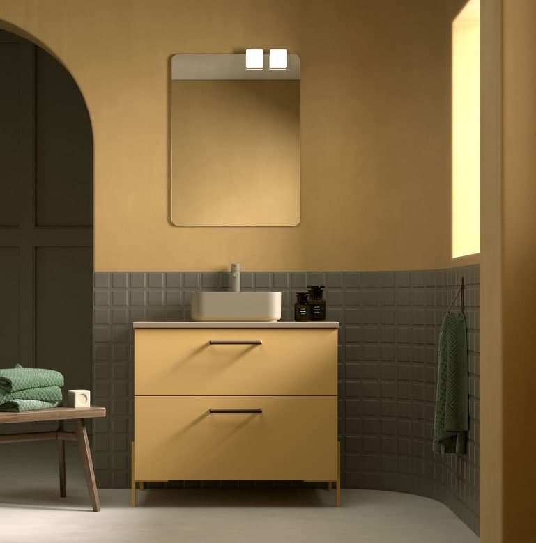 Mueble baño suspendido Carmen TOP 2 Cajones de Avila dos 60-70-80-90-100-120-140