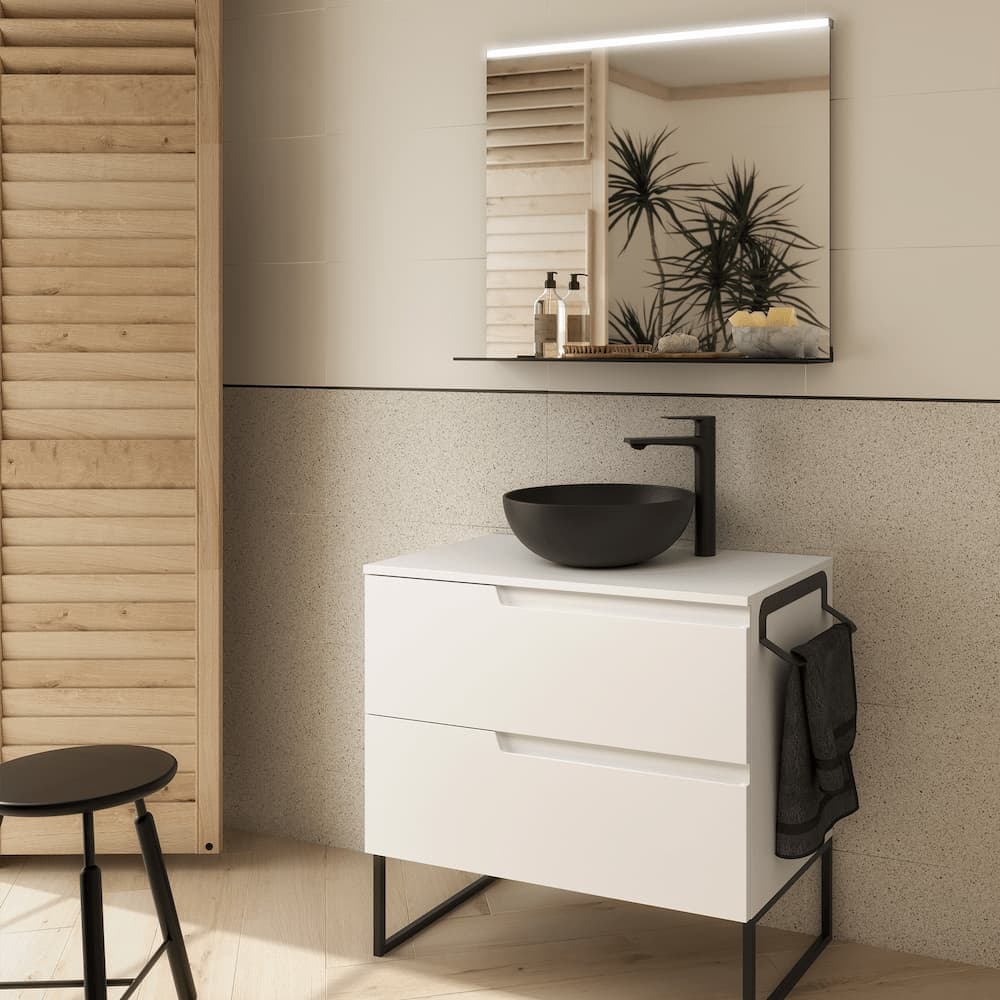 Mueble baño suspendido Vima con tapa de Salgar 60-80-100