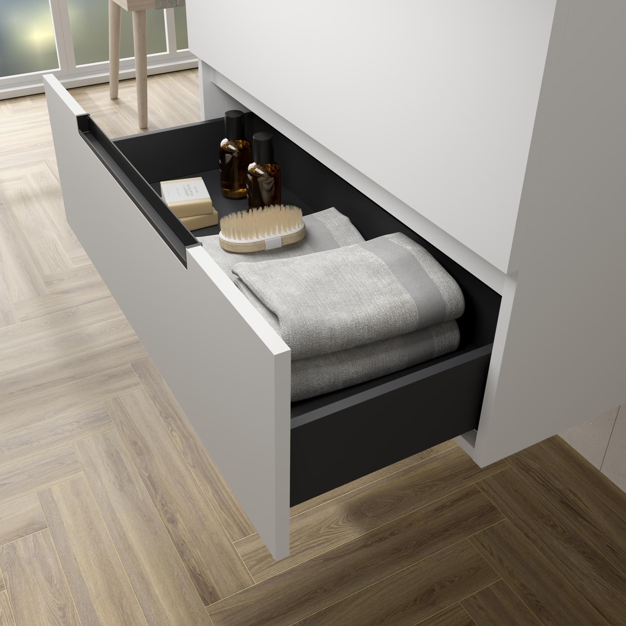 SALGAR LENI Mueble de baño suspendido con lavabo Constanza 60-70-80-100 4 colores