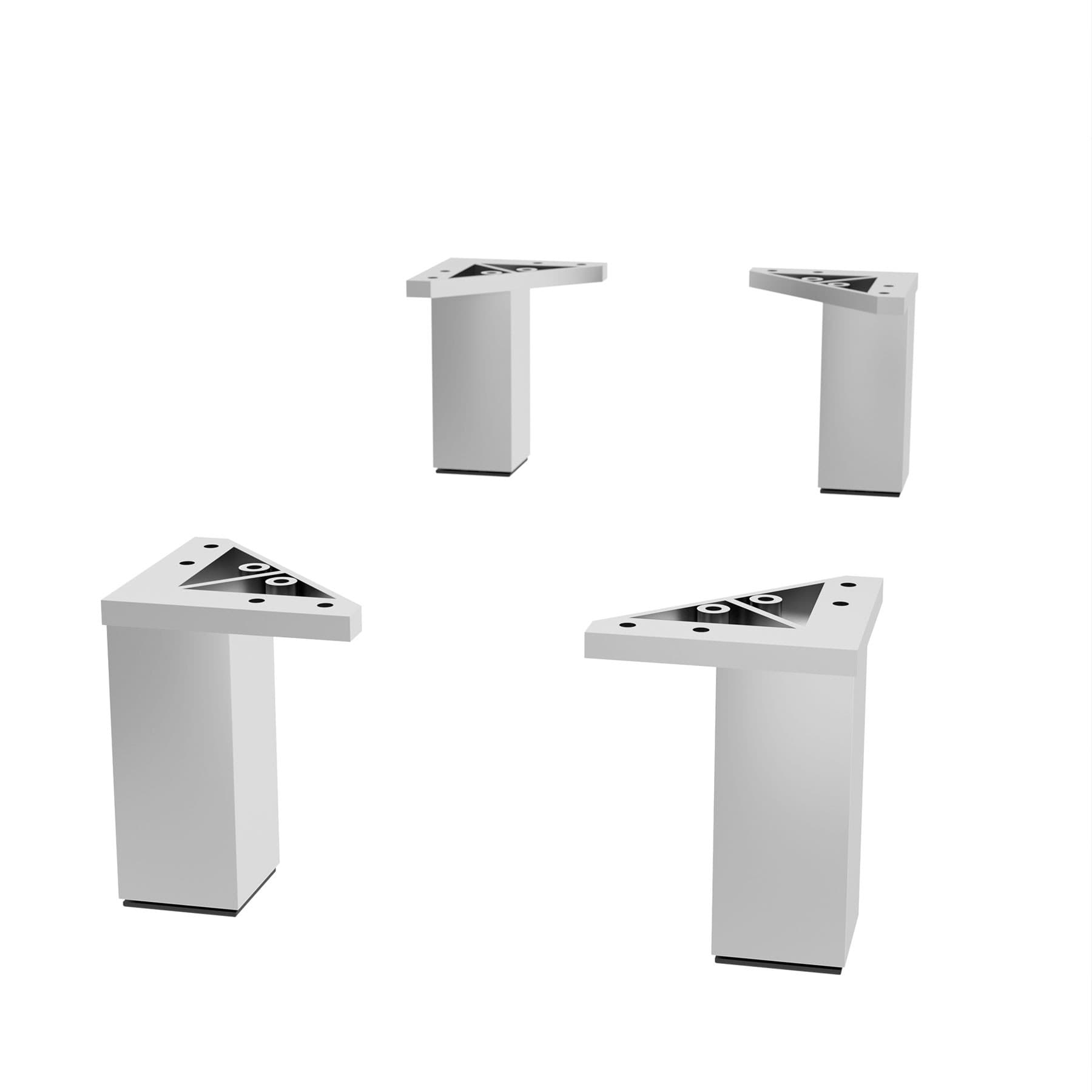 Juego 4 patas cromo de 10cm Cromo