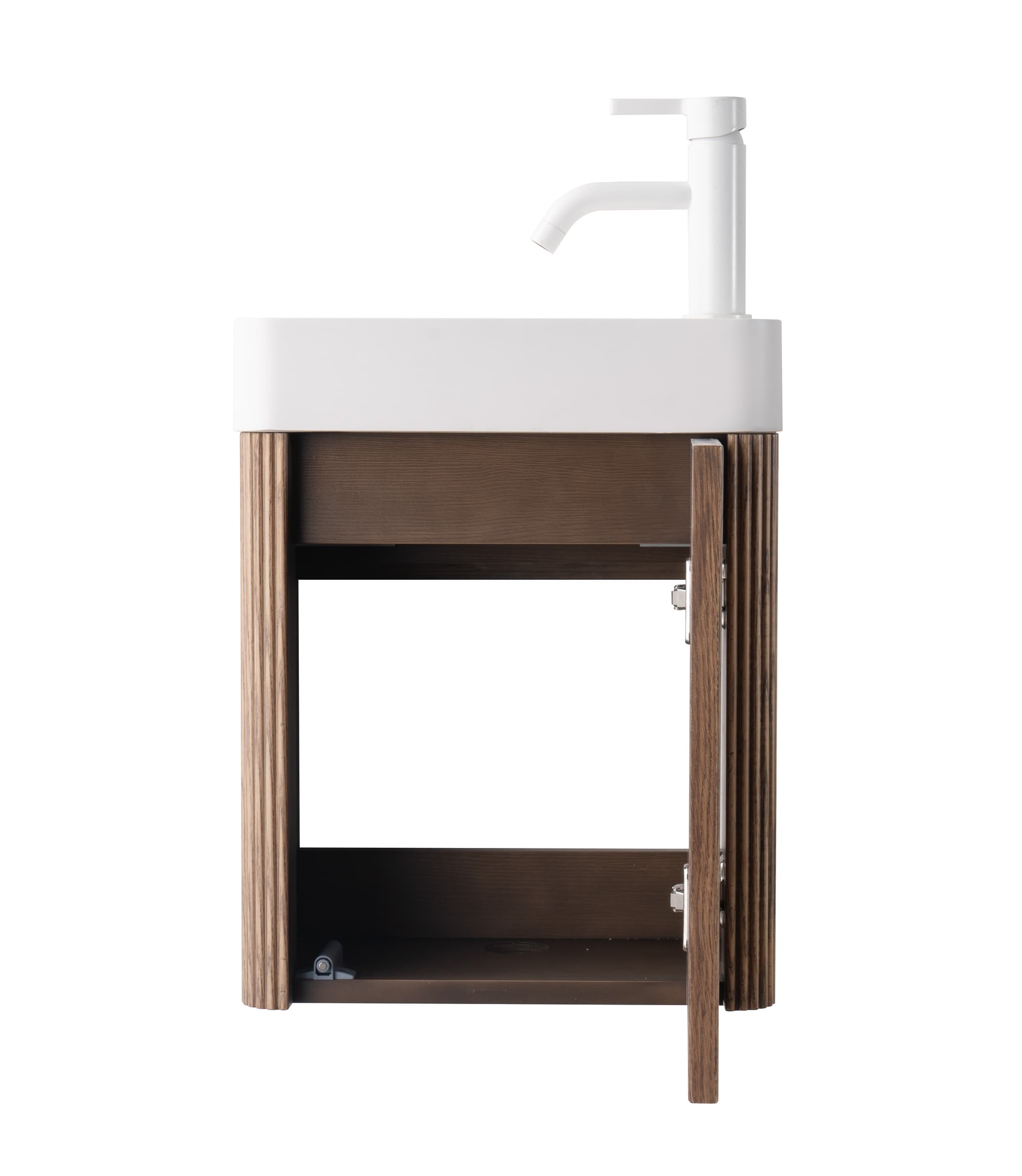 Conjunto Zenna 40 cm suspendido Armobany nogal · detalle 4