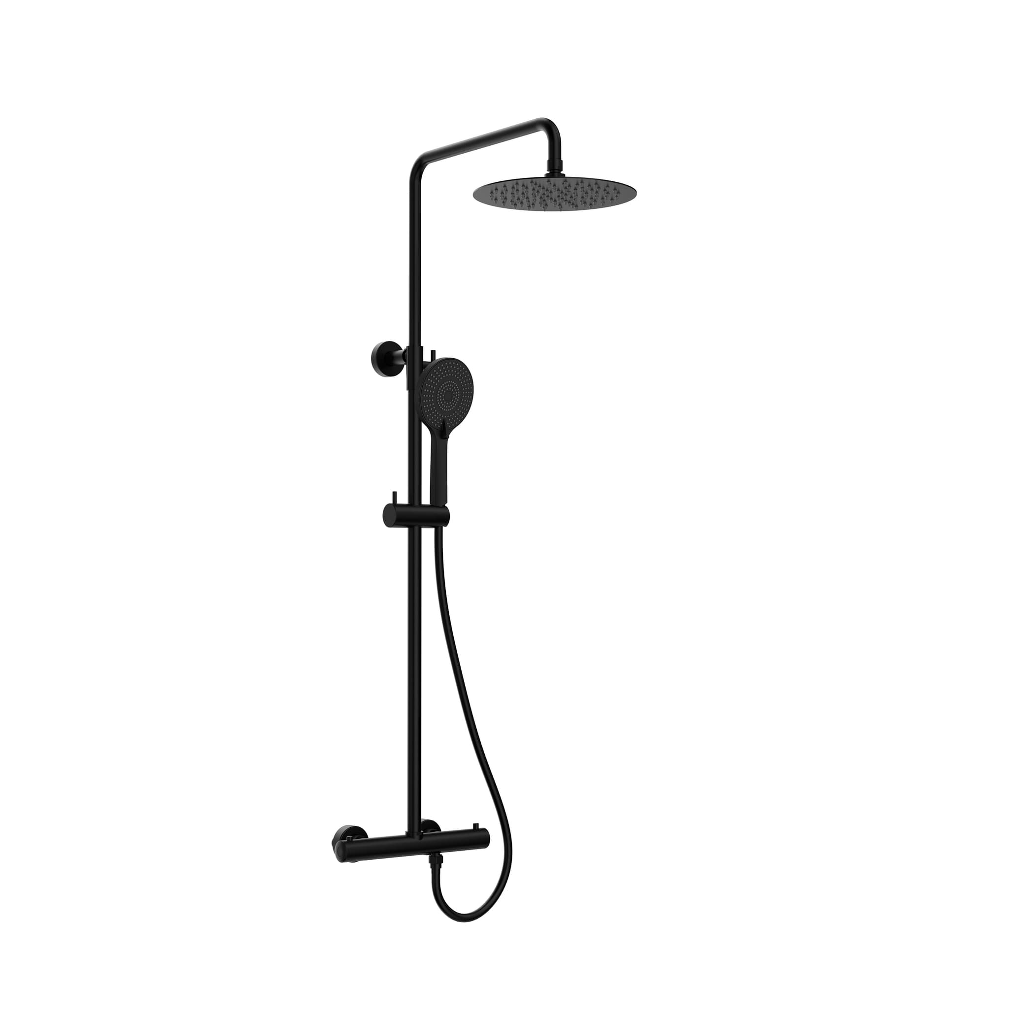 Columna de Ducha vista Round ELITE Termostática Negro 3097
