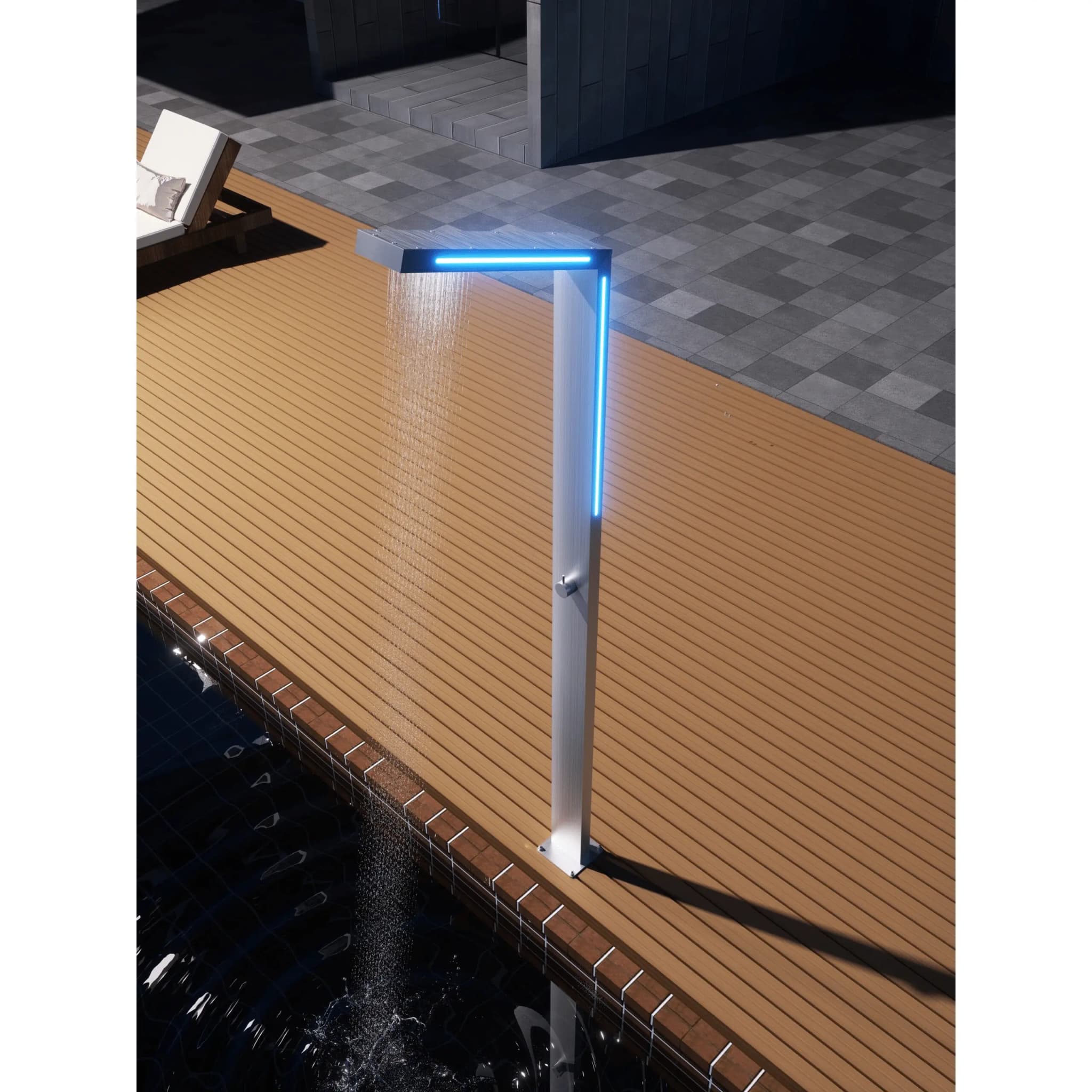 Ducha de piscina SENSE Acero S.316 GPS016/AC