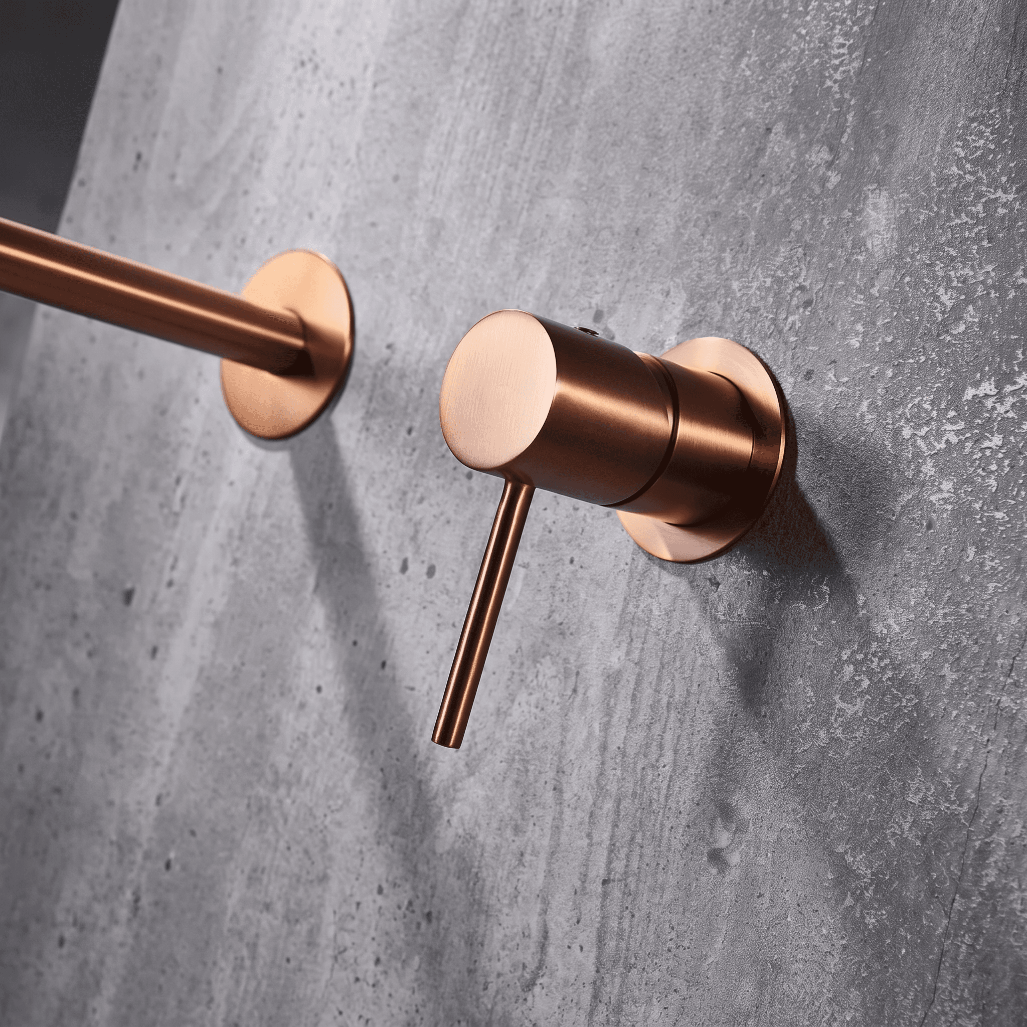 Monomando lavabo empotrado Monza oro rosa cepill / GLM039/ORC