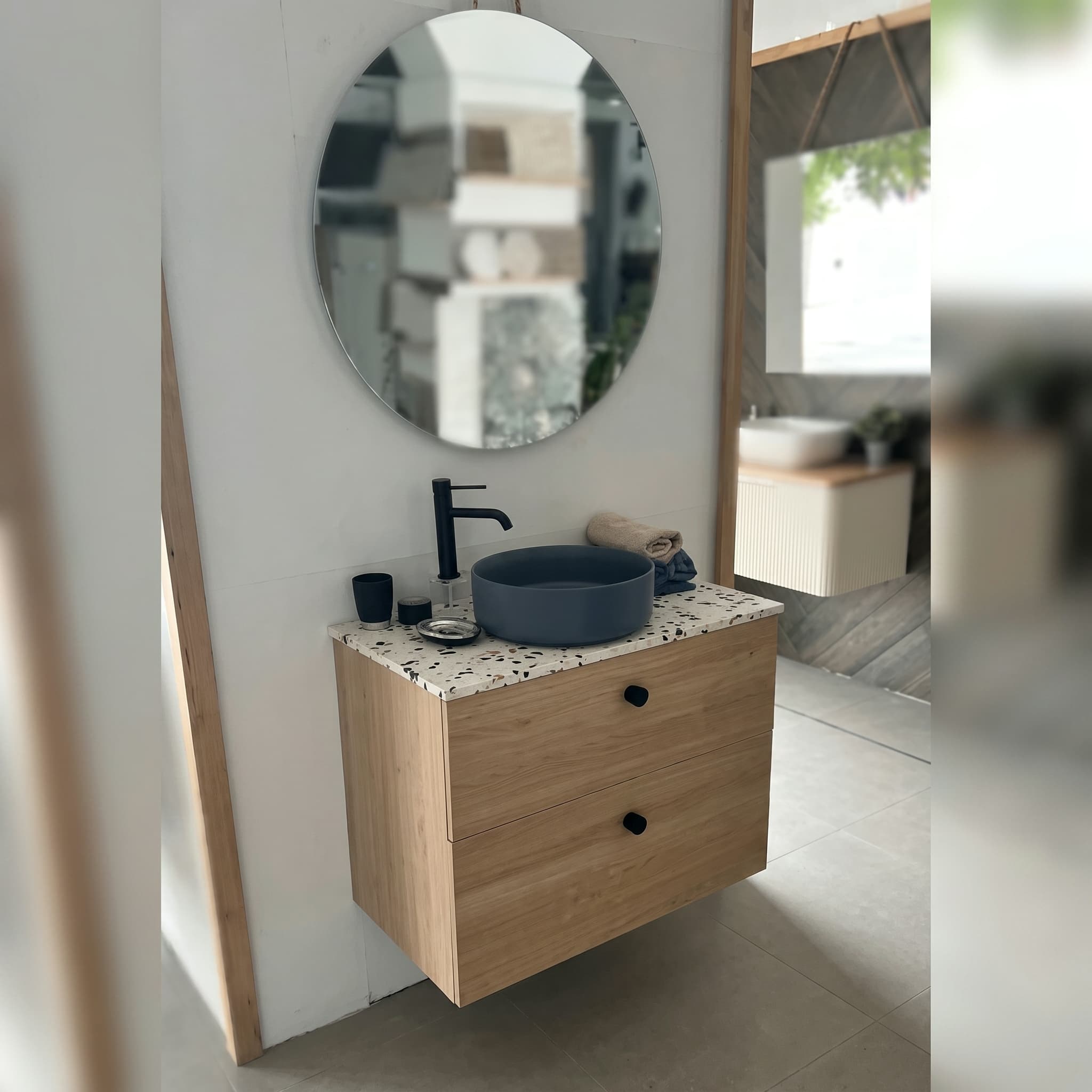 Mueble baño suspendido Carmen TOP 2 Cajones de Avila dos 60-70-80-90-100-120-140