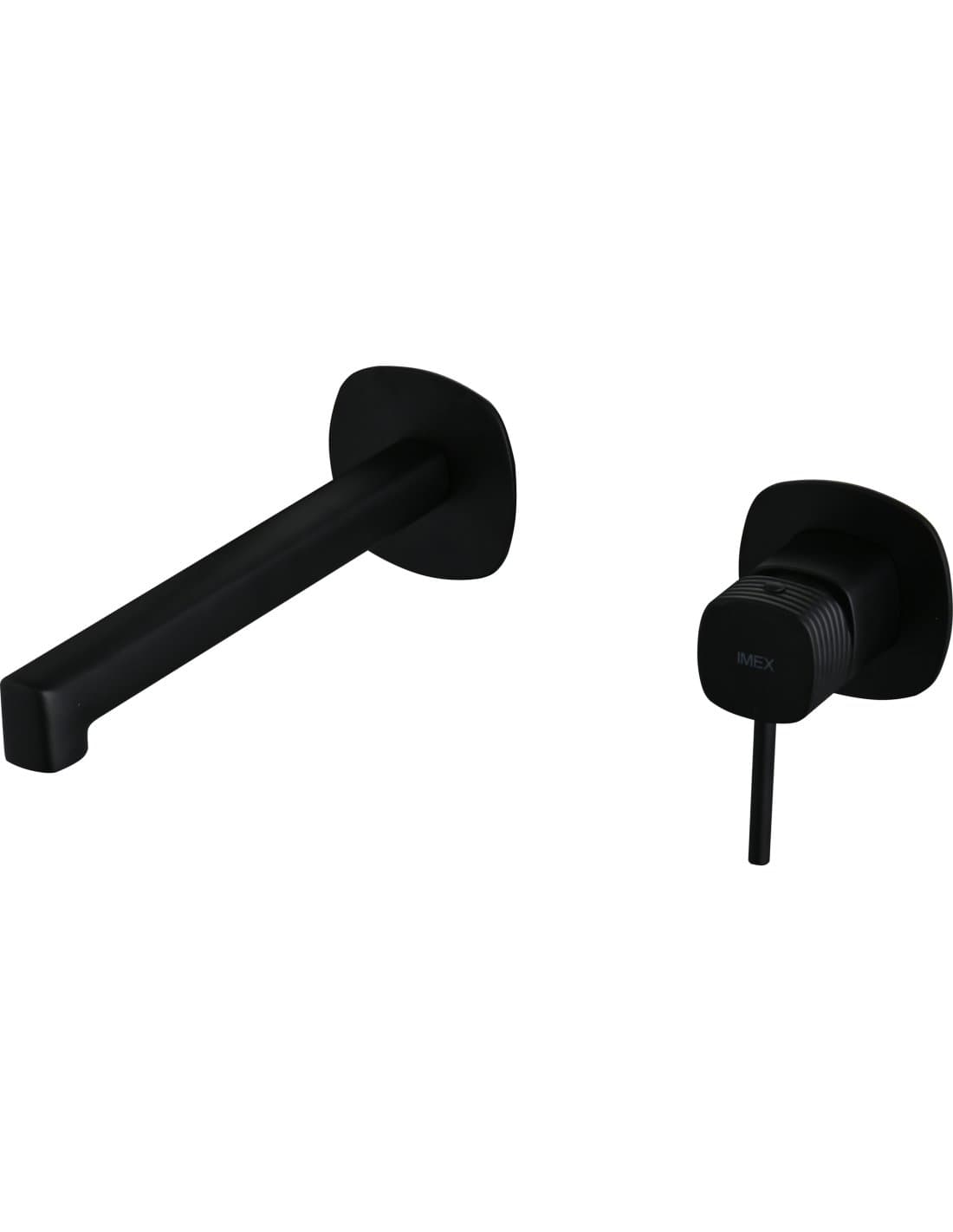 MONOMANDO EMPOTRADO LAVABO FIRENZE NEGRO MATE GLF065/NG