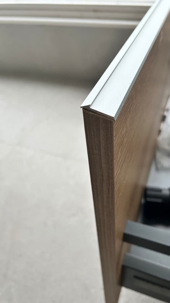 Encimera de baño de 10 cm de altura con cajonera op. Nomad Visobath 60-80-100-120 Pure