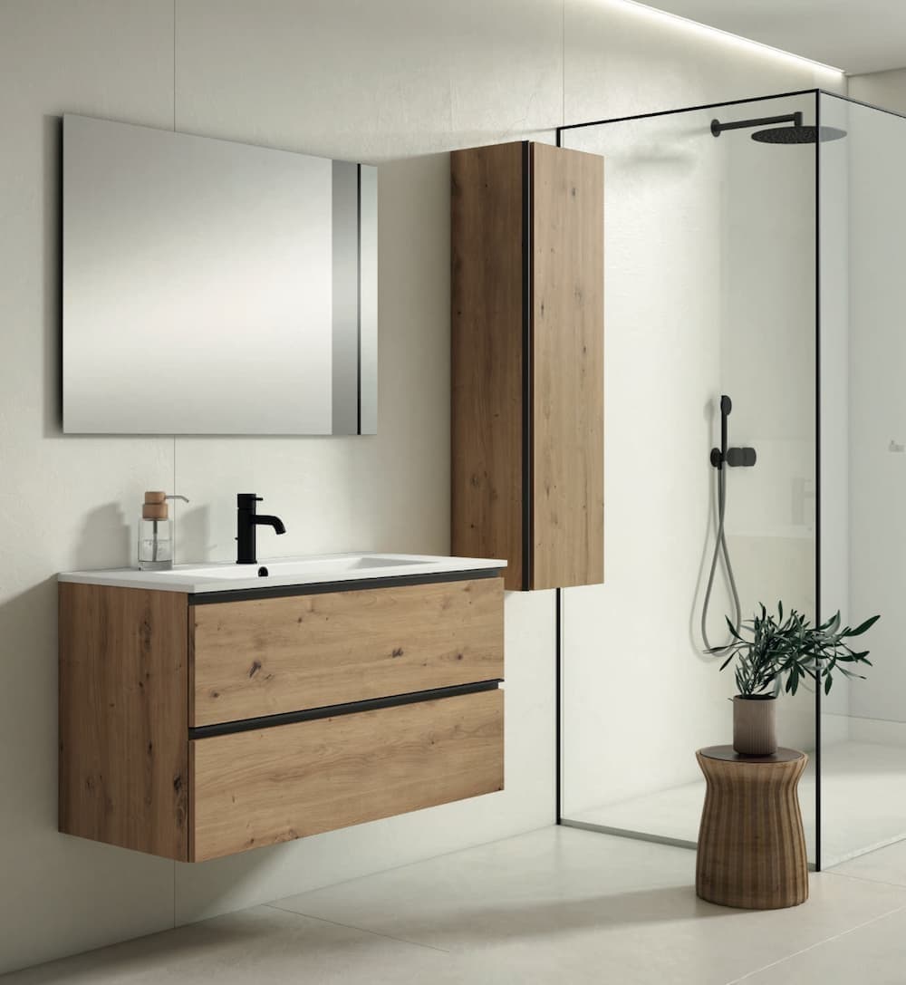Pack oferta mueble de baño suspendido Granada 2C de Visobath