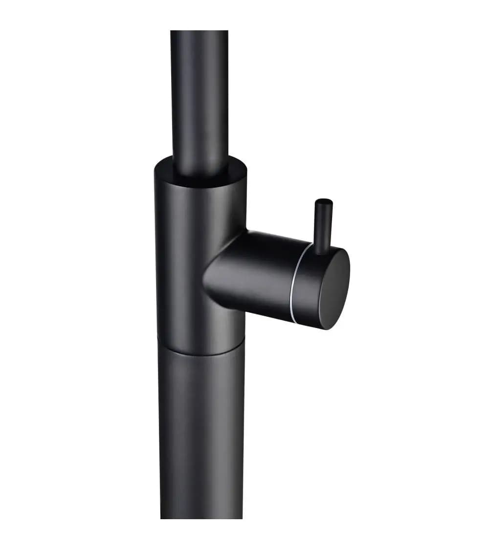 Ducha de piscina ALASKA Acero S.316 Negro mate GPP002/ANG