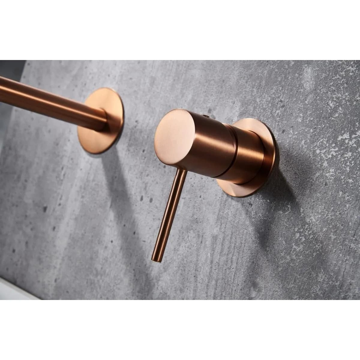 Monomando lavabo empotrado Monza oro rosa cepill / GLM039/ORC