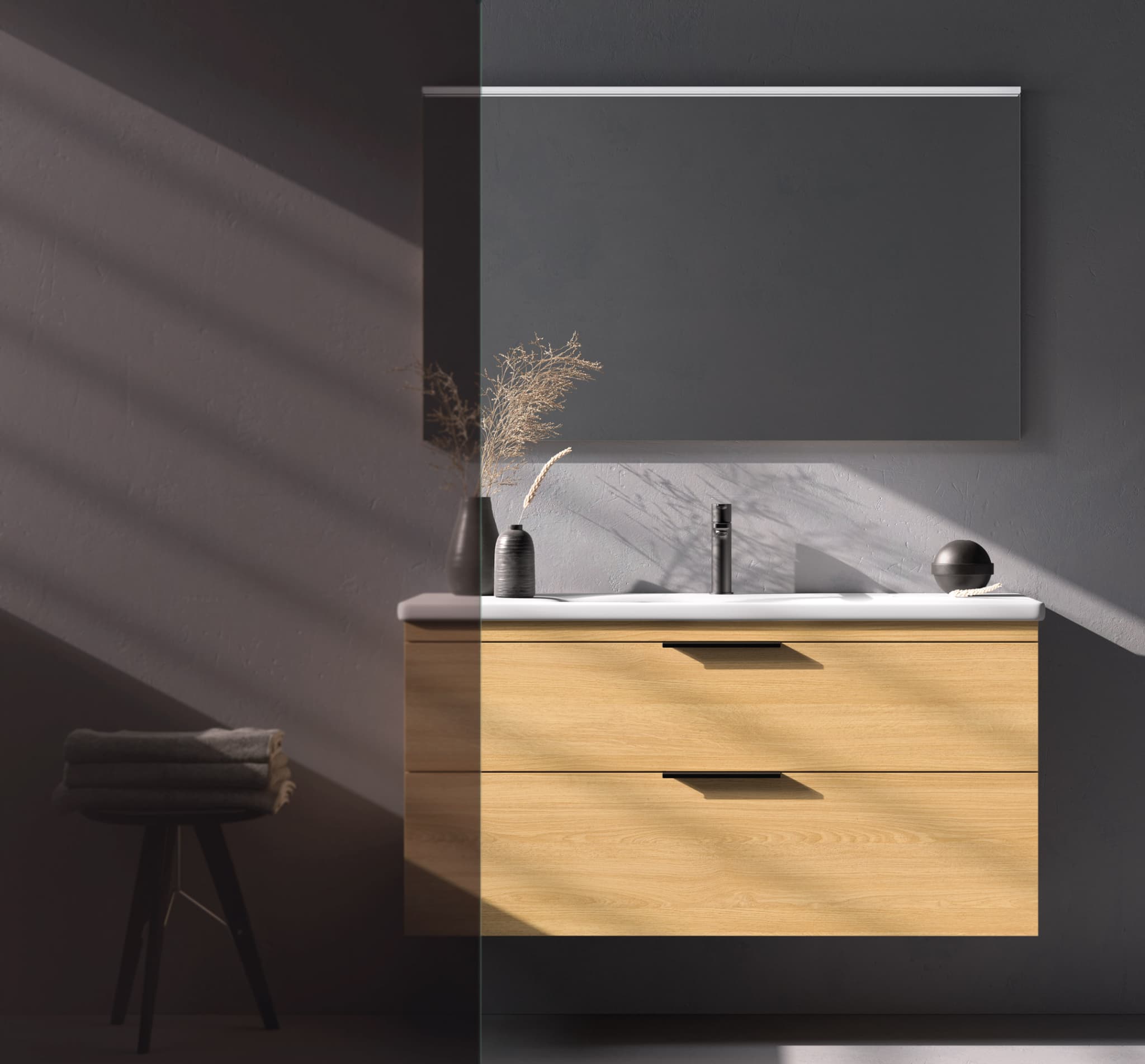 Mueble de Baño suspendido ELENA TWO de Dos Cajones Avila dos 65-90 y 120