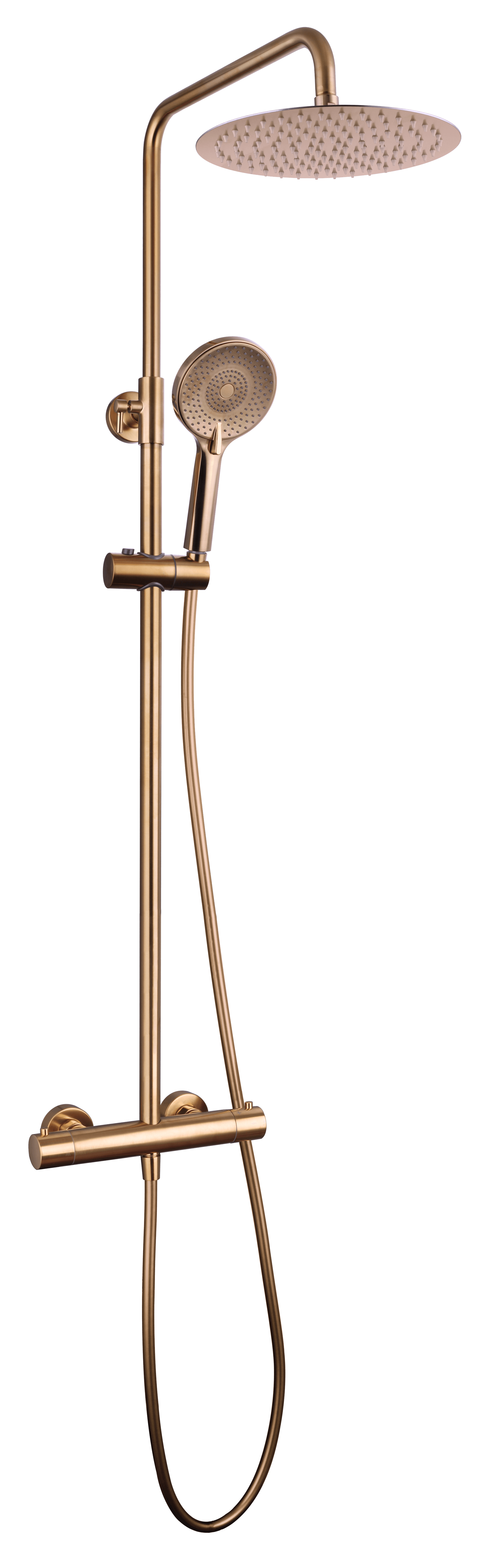 Columna de Ducha vista Round ELITE Termostática COBRE 3250CB