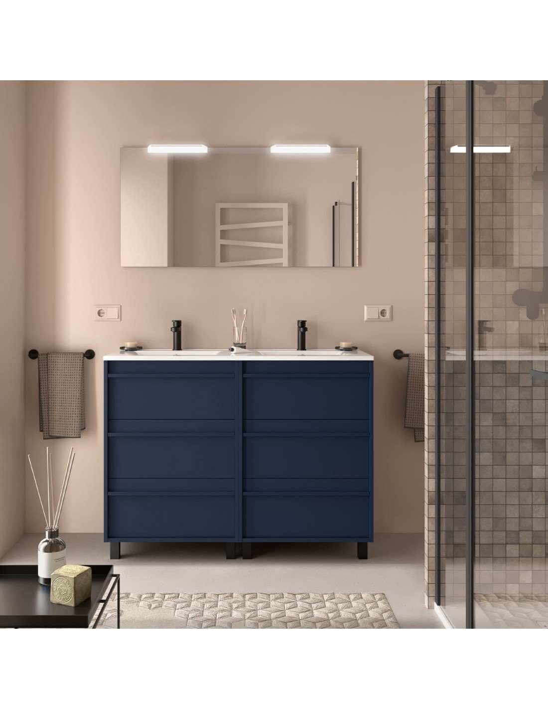 Mueble baño suspendido ATTILA 3C de Salgar 120