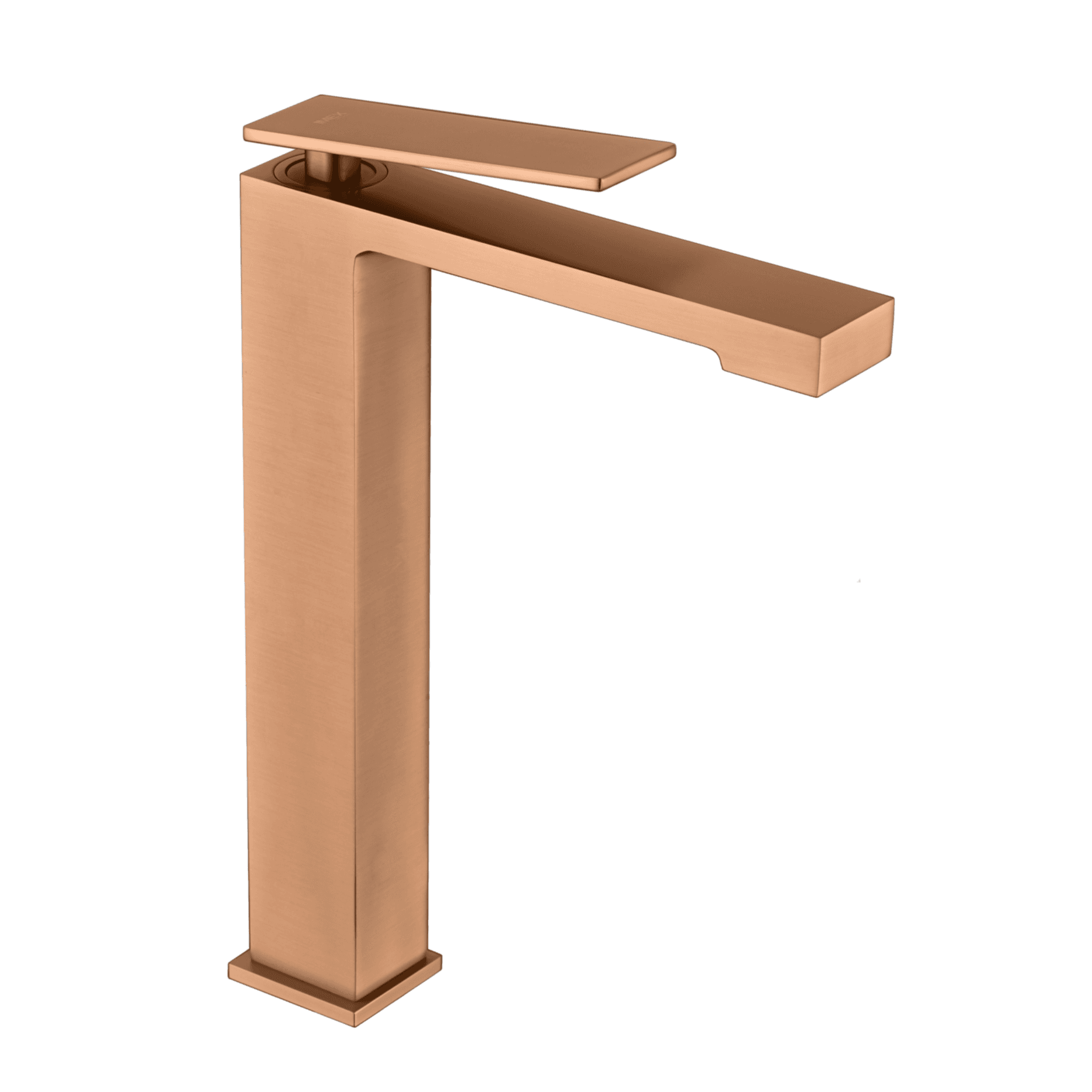 Monomando lavabo caño alto Pisa oro rosa cepillado / BDP048-3ORC