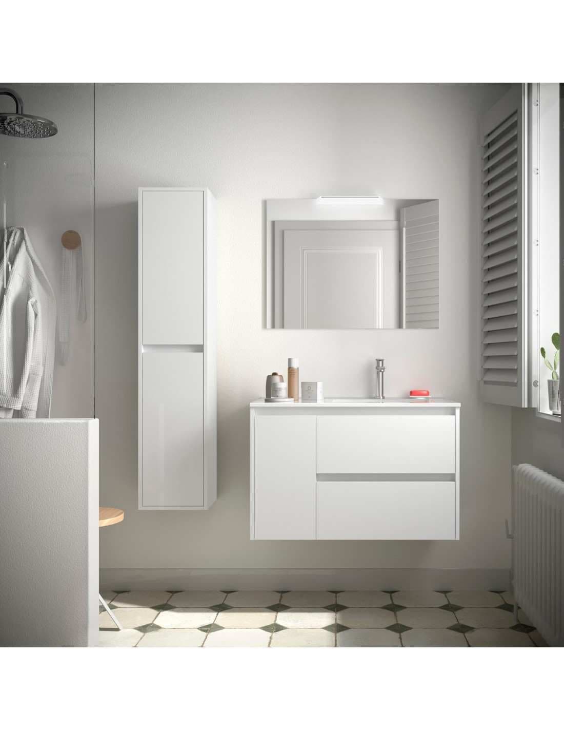 Mueble baño suspendido Noja 2C + 1P de Salgar 90