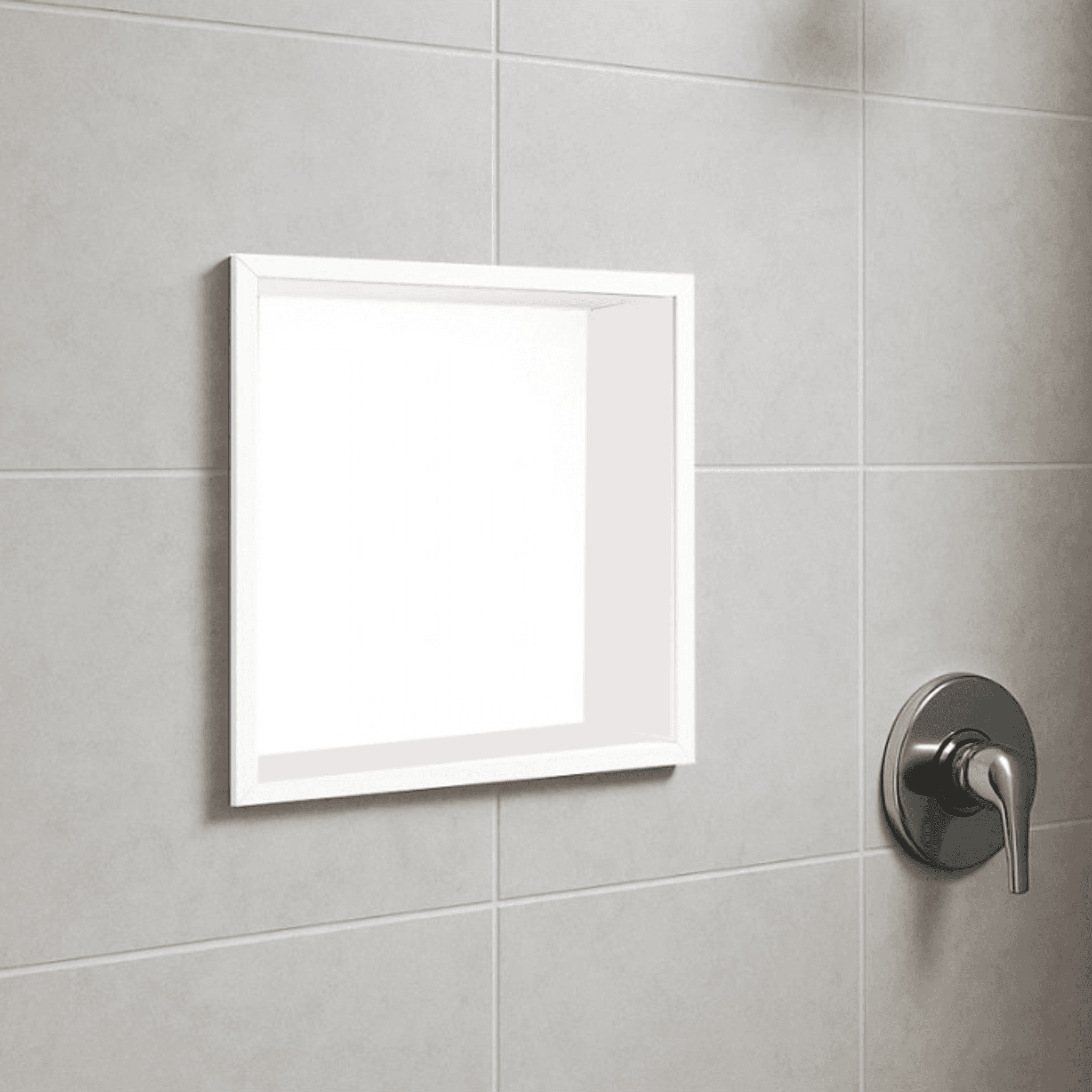 Hornacina para baño cuadrada Blanca Atlantic