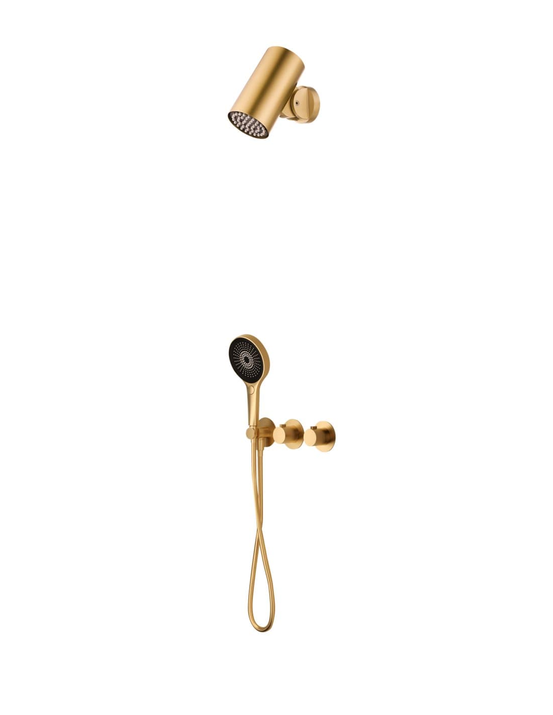 CONJUNTO DUCHA TERMOSTÁTICO EMPOTRADO AZORES ORO CEPILLADO GTA070/OC