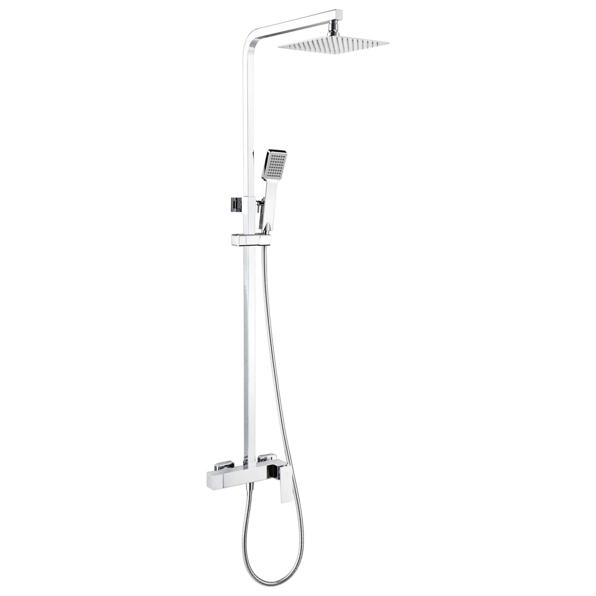 Conjunto de ducha monomando Pisa cromo / BDP048