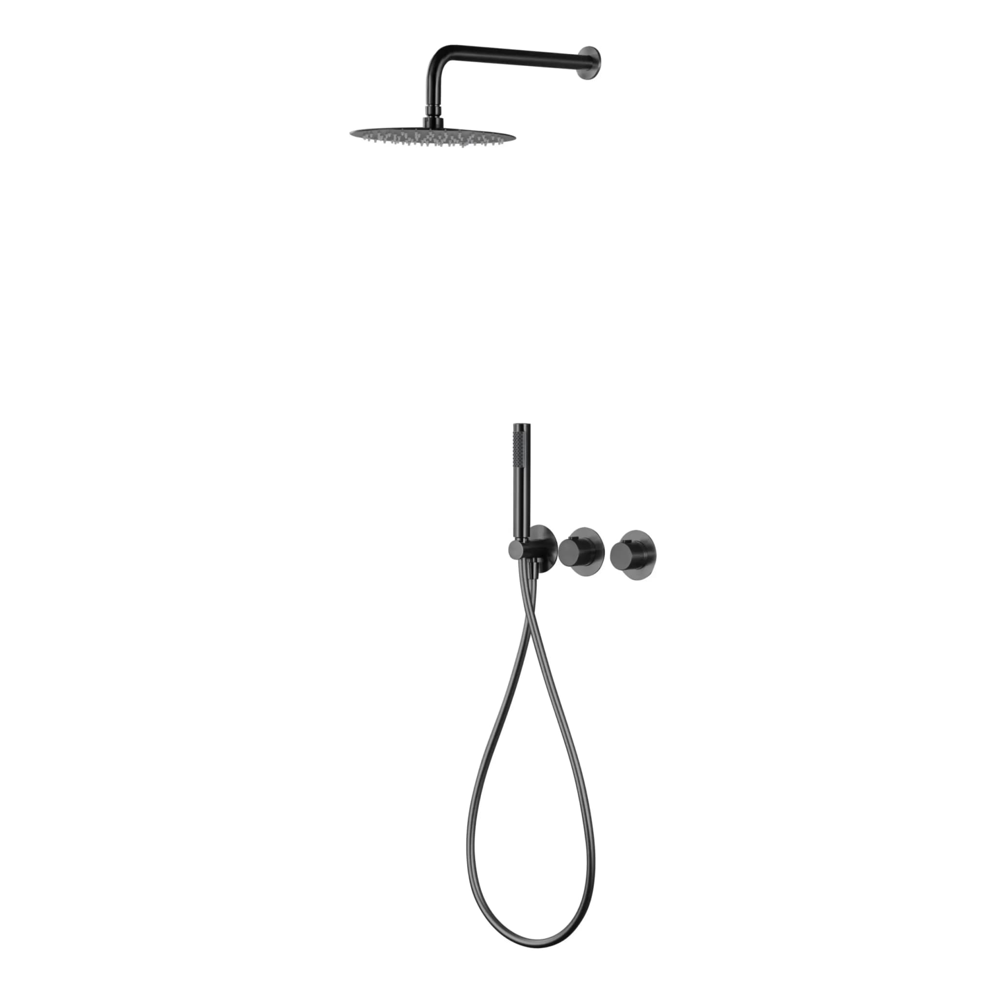 Empotrado
  de ducha termostatico ASSEN black gun metal / GTA052/BGM