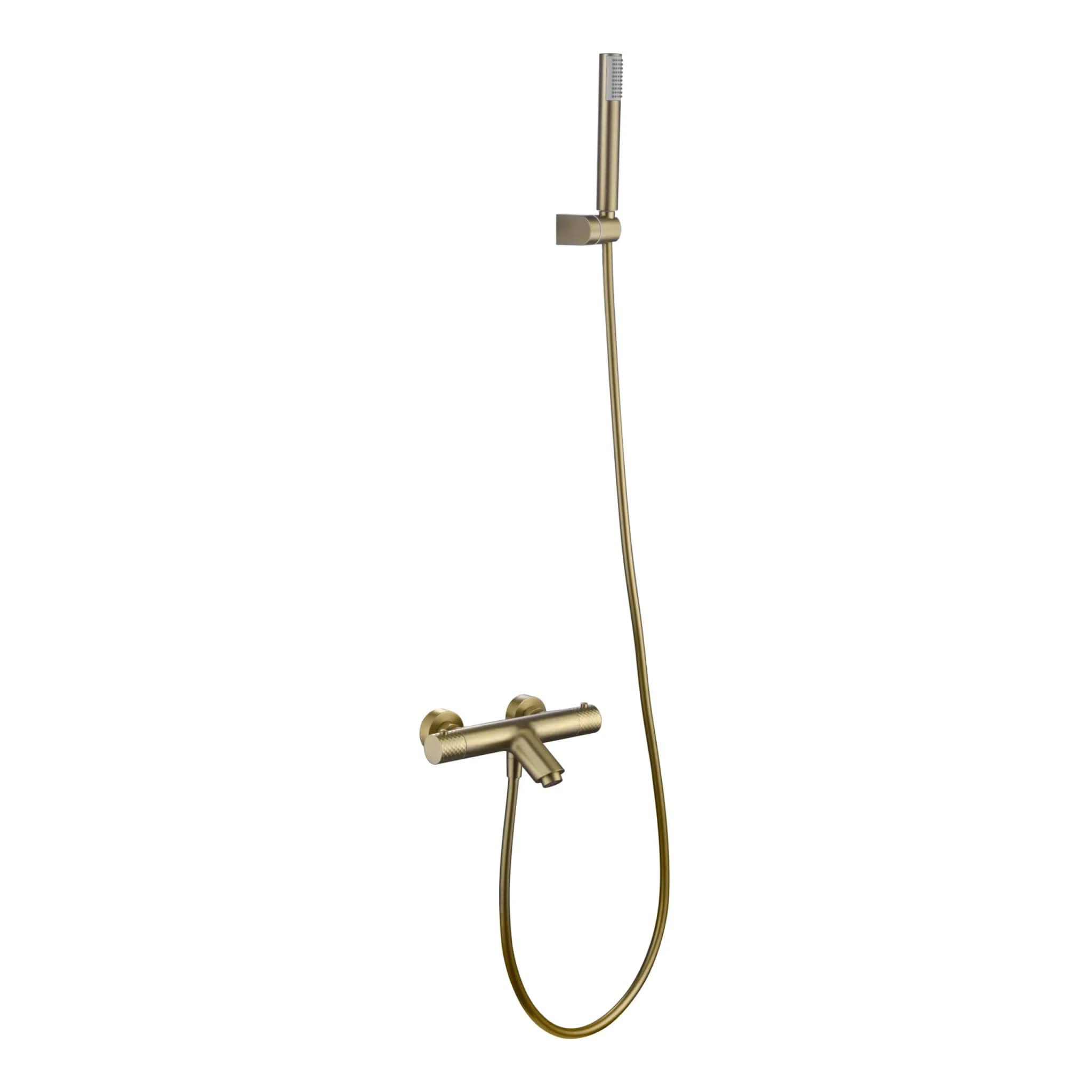 Kit bañera/ducha termostatico GENOVA oro cepillado / BDG054-4/OC