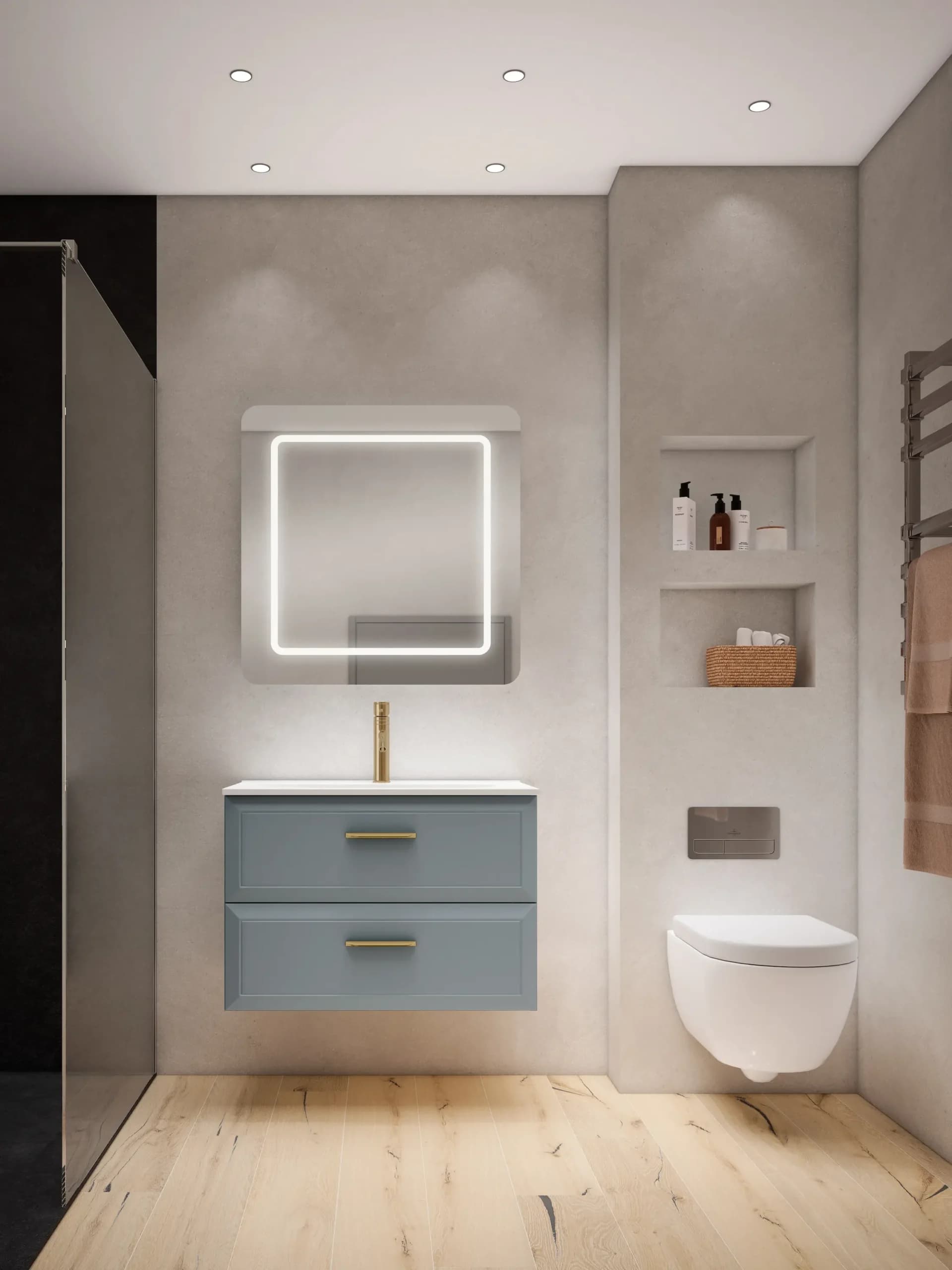 Mueble de baño suspendido Delta de Visobath 60-80-100