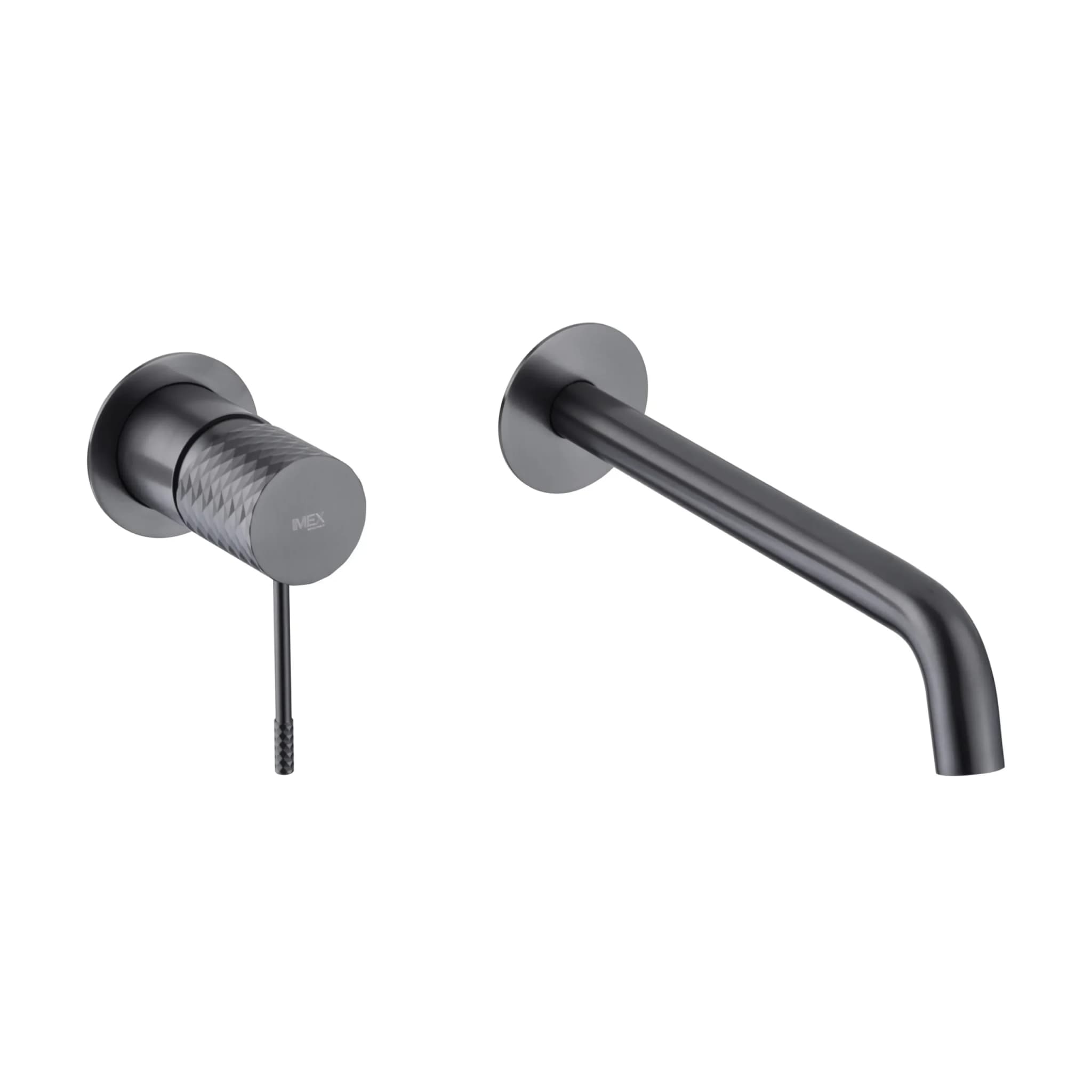 Monomando lavabo empotrado GENOVA black gun metal / GLG053/BGM