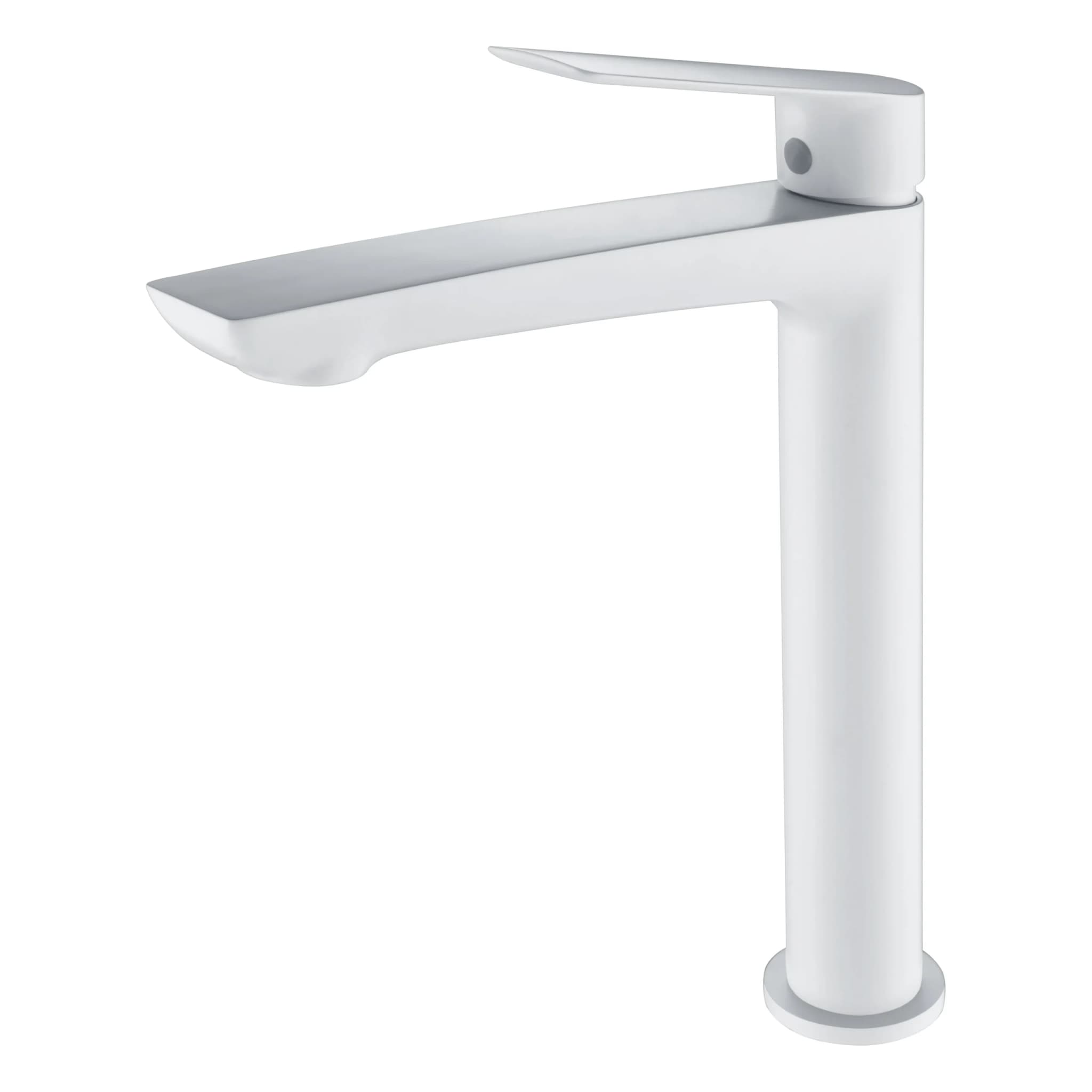 Monomando lavabo caño alto LUXOR blanco mate / BDX023/BL-3